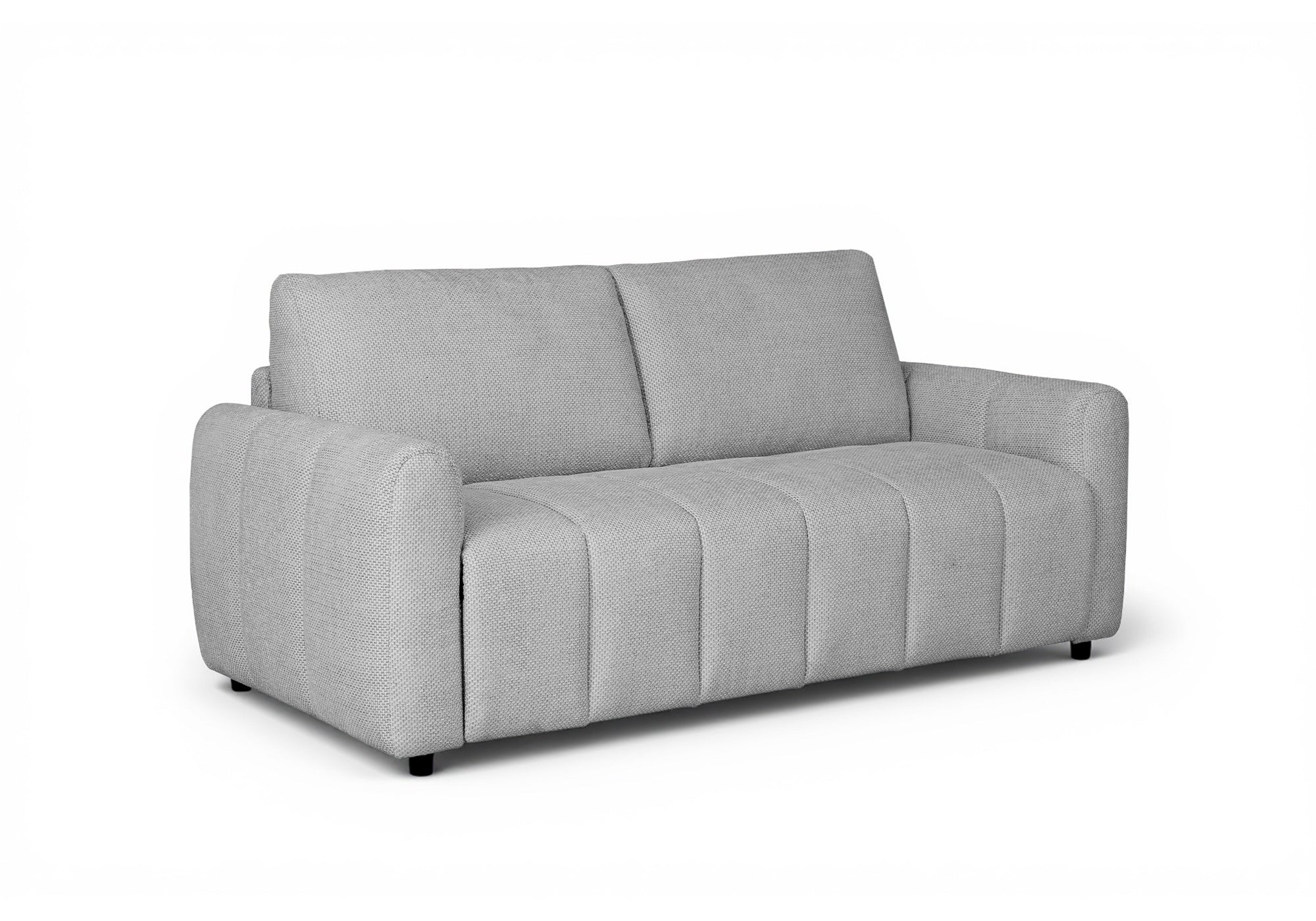 ISANDRO 3-Sitzer-Schlafsofa aus grauem Stoff