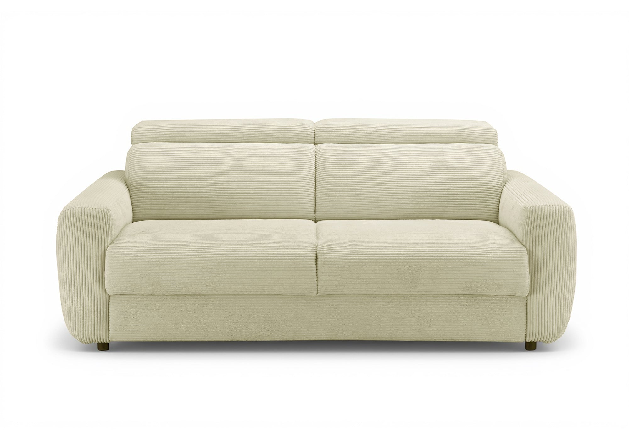 TOGO 3-Sitzer Express-Schlafsofa in beigem Cord