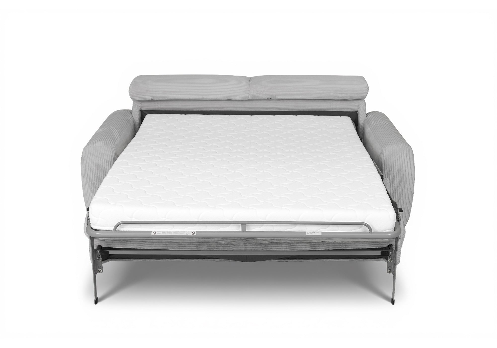 TOGO 3-Sitzer Express-Schlafsofa in grauem Cord