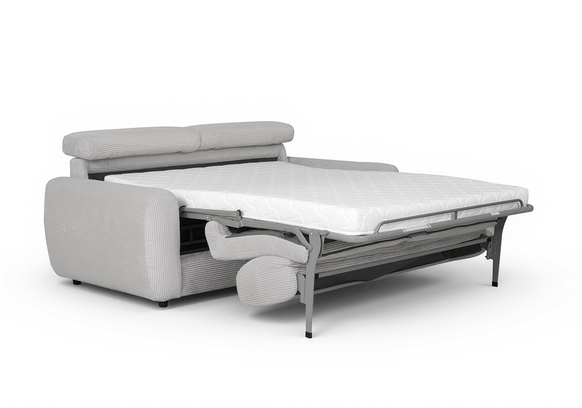 TOGO 3-Sitzer-Schlafsofa aus grauem Cord