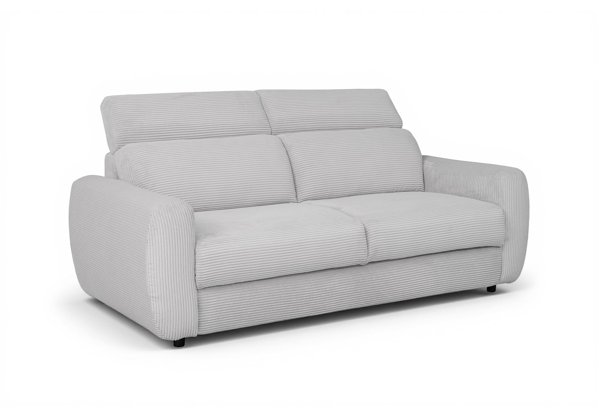 TOGO 3-Sitzer Express-Schlafsofa in grauem Cord