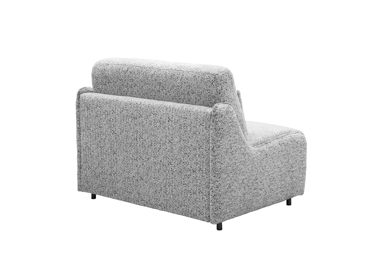 Express 1-Sitzer-Umbausofa aus grauem Frotteestoff IMELDA