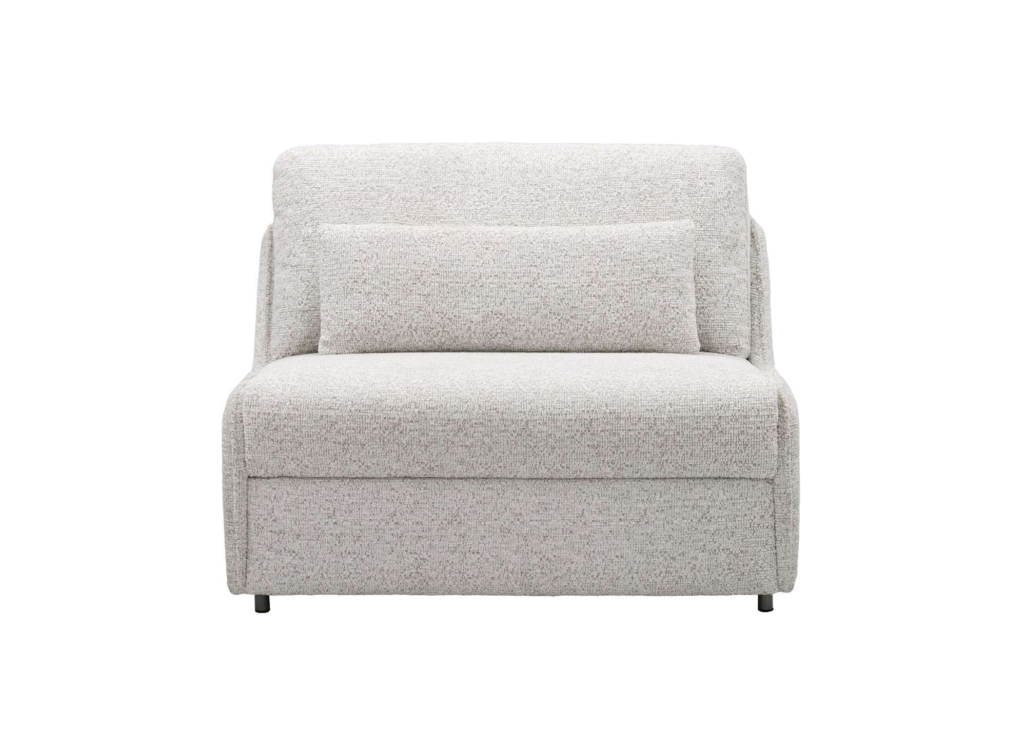 Express 1-Sitzer-Umbausofa aus beigem Frotteestoff IMELDA