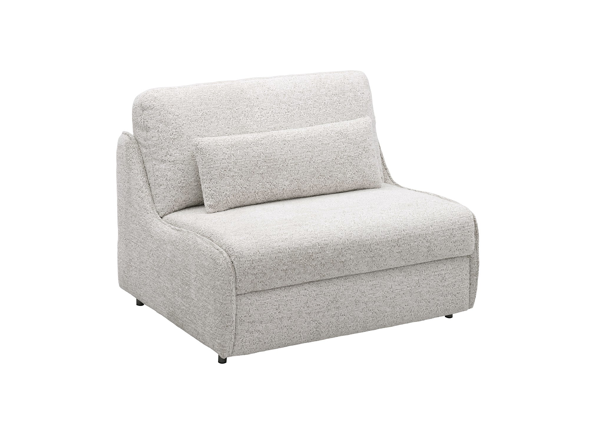 Express 1-Sitzer-Umbausofa aus beigem Frotteestoff IMELDA