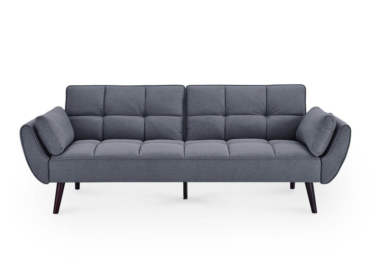 Canapé clic clac 3 places en tissu gris foncé NARA - DécoInParis