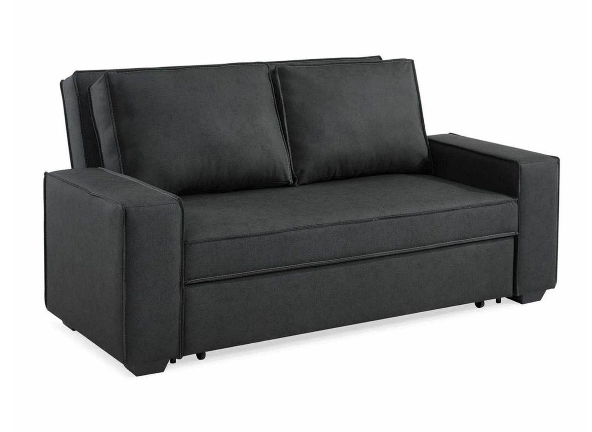 Canapé convertible 3 places gris JAMES - DécoInParis