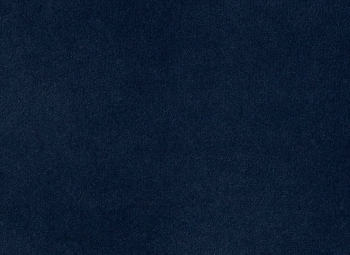 Canapé d'angle fixe capitonné chesterfield velours bleu CARMEN - DécoInParis