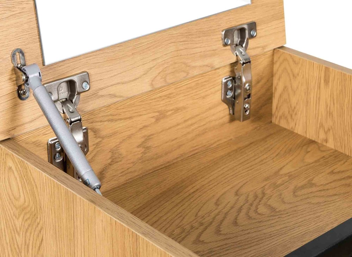 Commode en bois 4 tiroirs avec coiffeuse intégrée DARINA - DécoInParis