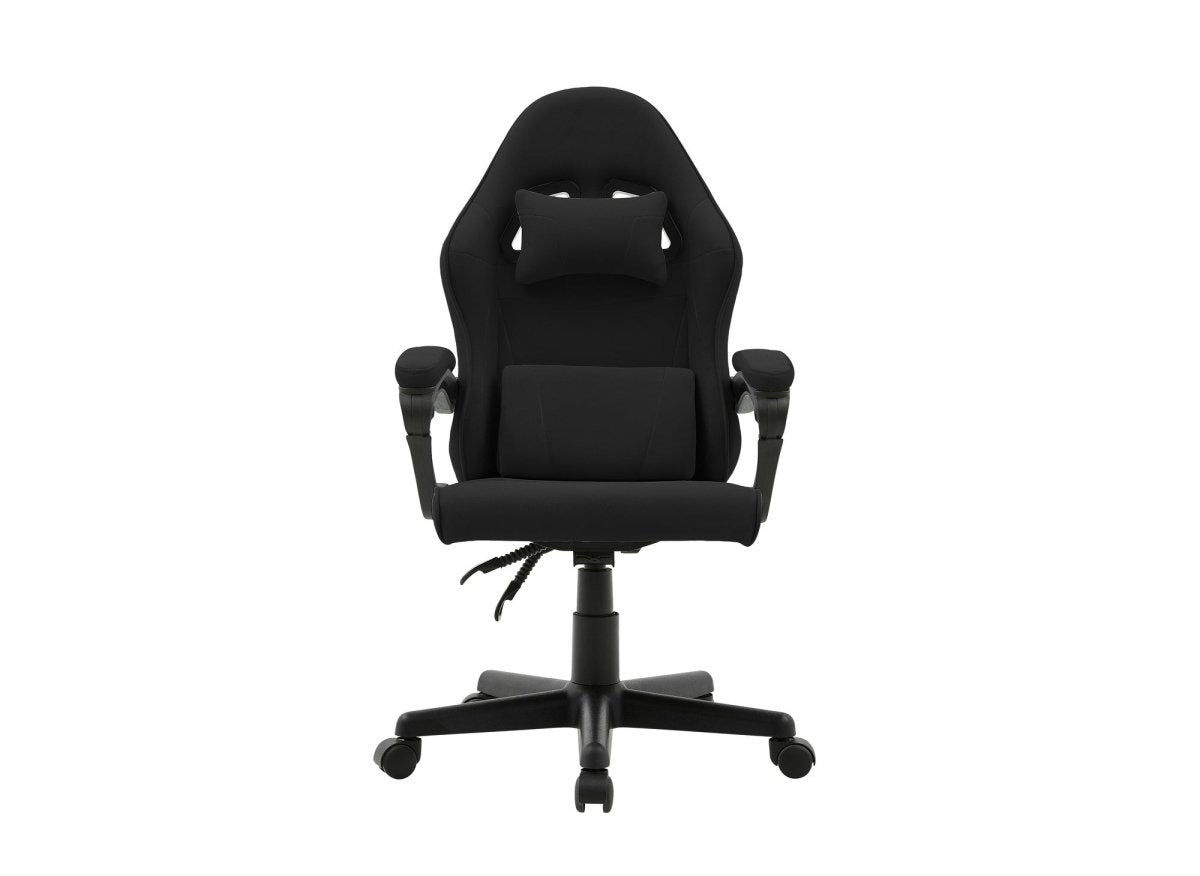 Fauteuil de bureau en tissu noir GHOST - DécoInParis
