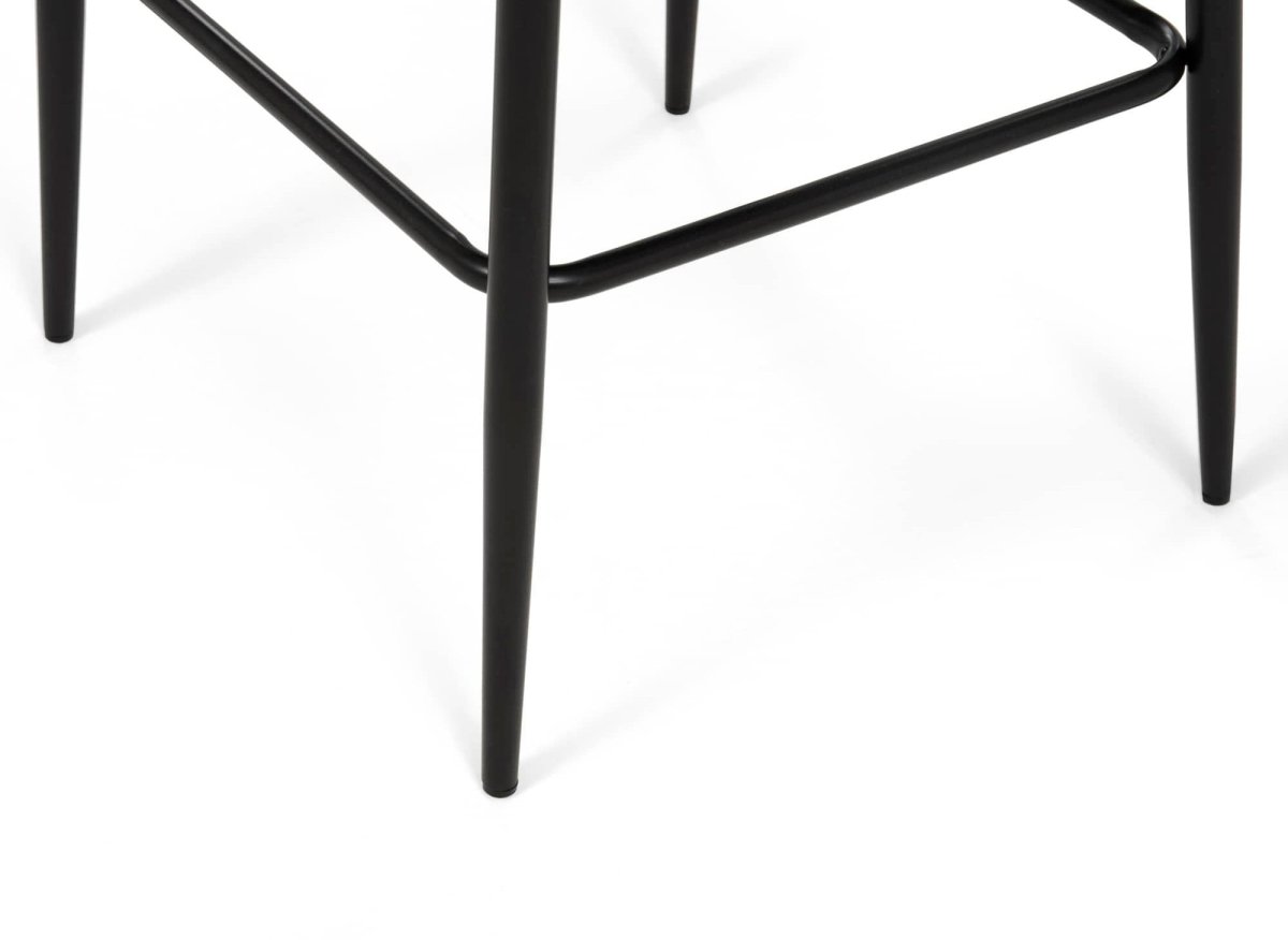 Lot de 2 tabourets de bar design en velours gris DEBBY - DécoInParis