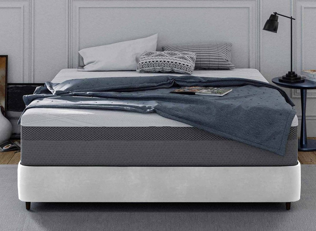 Matelas HYBRID 140 x 190 cm ressorts ensachés et mémoire de forme épaisseur 26 cm - DécoInParis