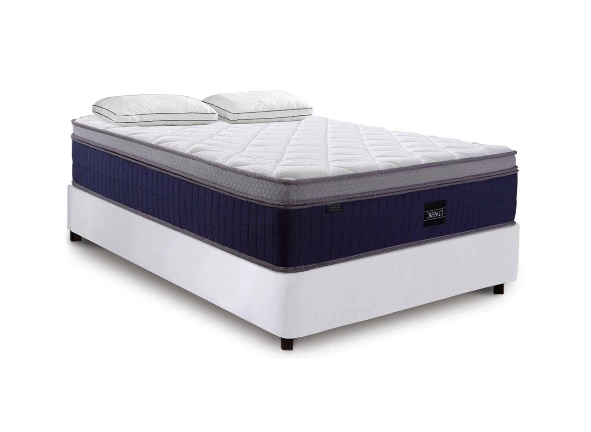 Matelas hybride CLASSIC 160 x 200 cm ressorts ensachés et mémoire de forme épaisseur 31 cm - DécoInParis