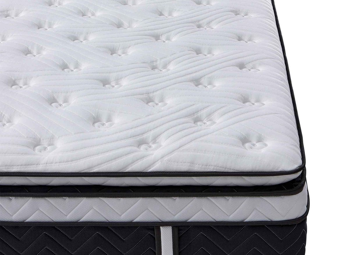 Matelas hybride mémoire de forme 140 x 190 cm épaisseur 35 cm - CLOUDY - DécoInParis