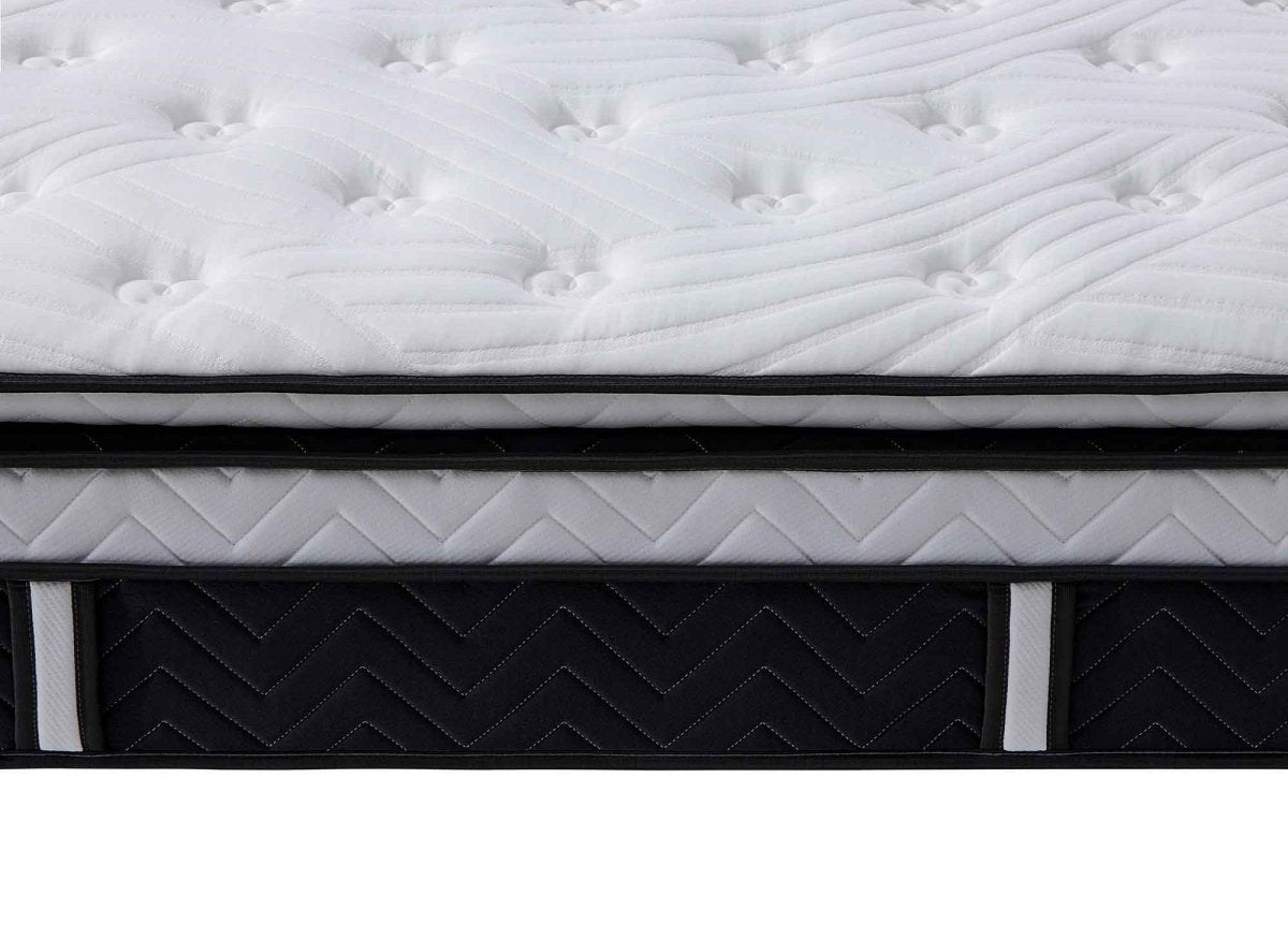 Matelas hybride mémoire de forme 140 x 190 cm épaisseur 35 cm - CLOUDY - DécoInParis