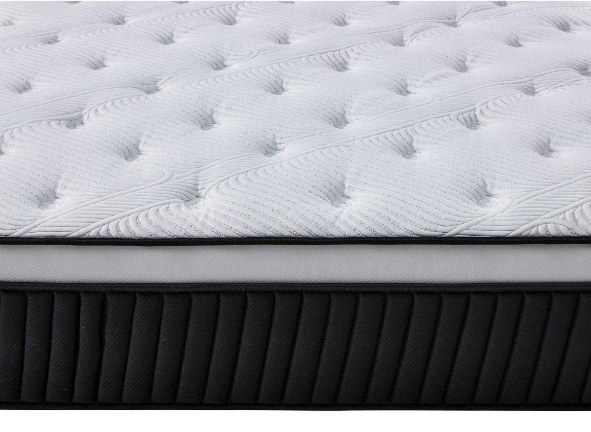 Matelas hybride mémoire de forme 160 x 200 cm épaisseur 37 cm - PILLOW - DécoInParis