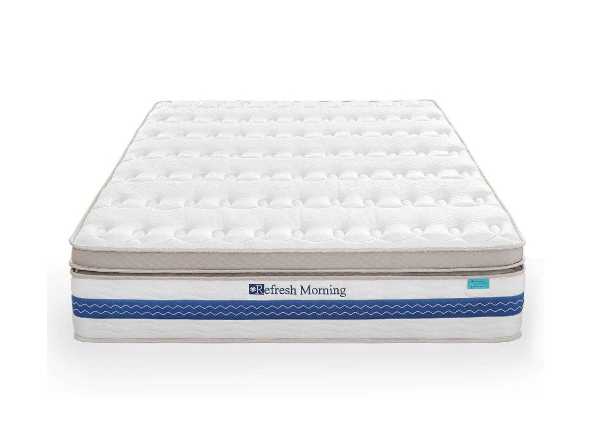 Matelas hybride REFRESH 180 x 200 cm ressorts ensachés et mémoire de forme épaisseur 32 cm - DécoInParis