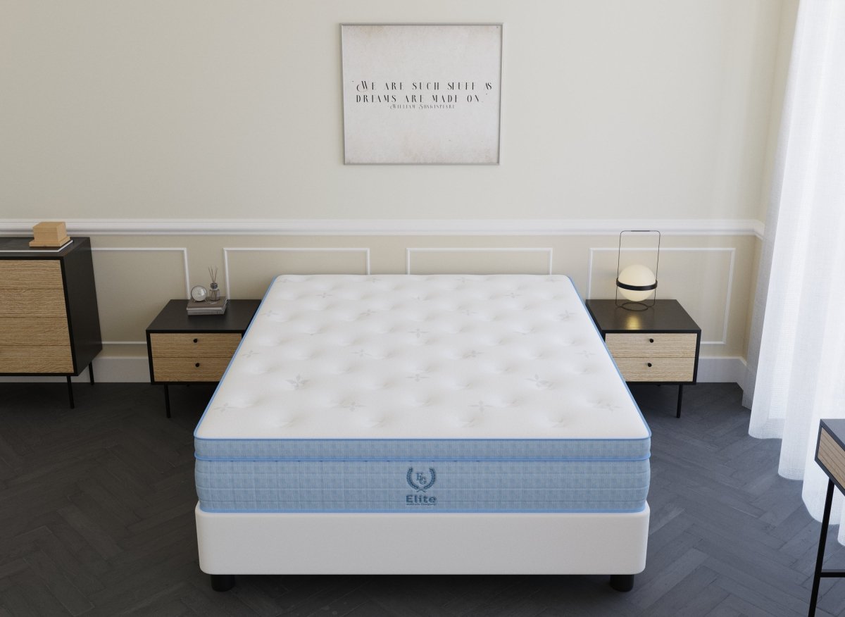 Matelas hybride ressorts ensachés 140 x 190 cm épaisseur 30 cm RAFAEL - DécoInParis