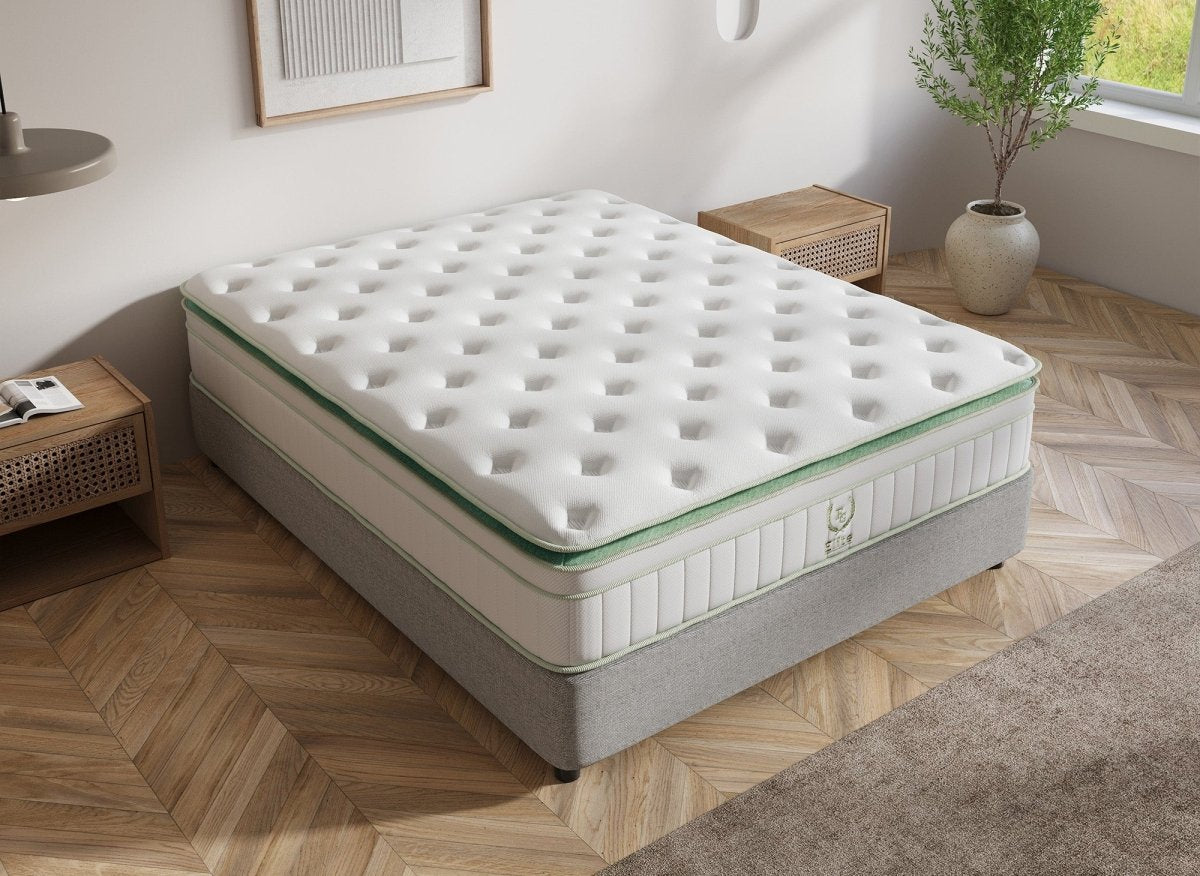 Matelas hybride ressorts ensachés 140 x 190 cm épaisseur 34 cm OSCAR - DécoInParis