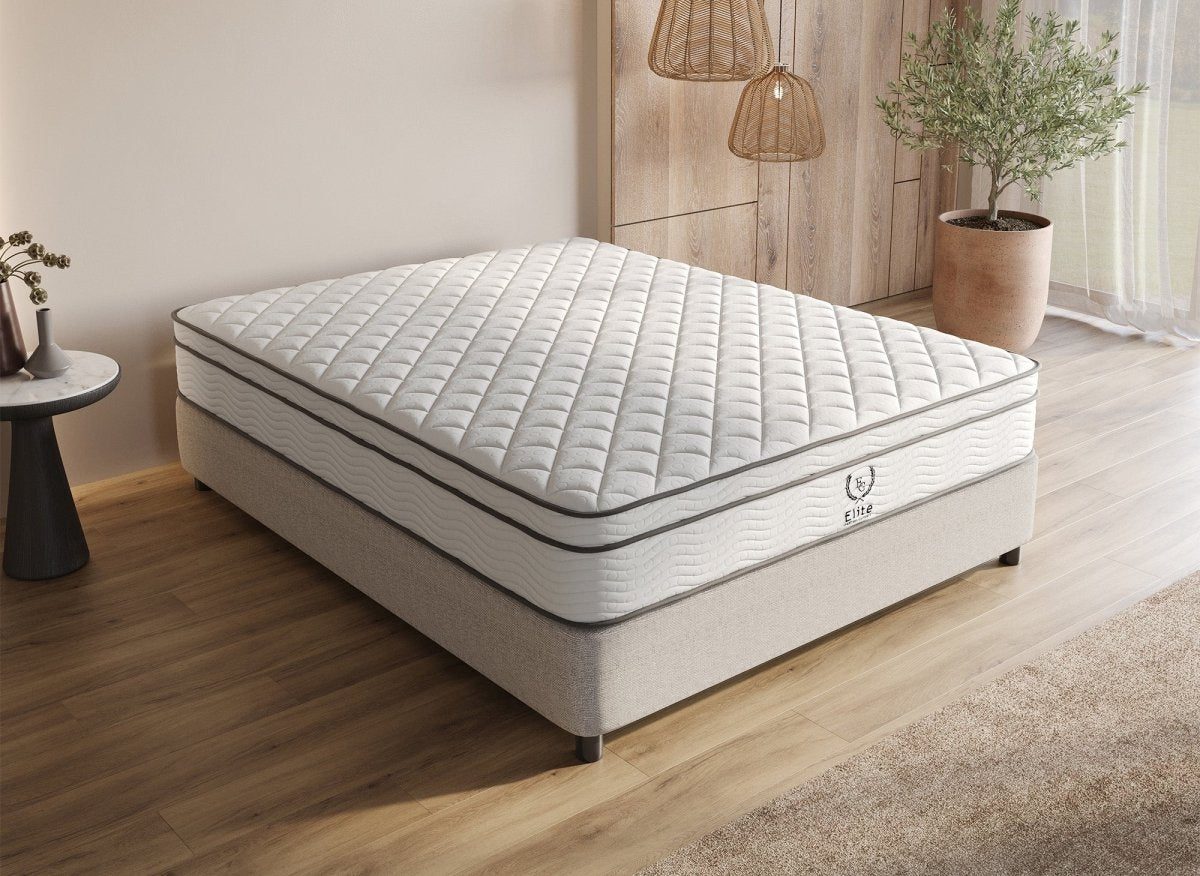 Matelas hybride ressorts ensachés 160 x 200 cm épaisseur 25 cm MARIUS - DécoInParis