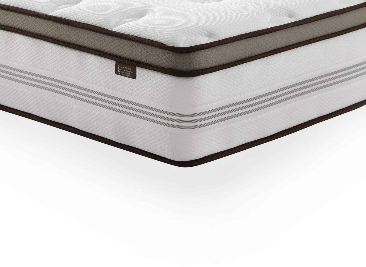 Matelas hybride ROYAL LUX 180 x 200 cm ressorts ensachés et mémoire de forme épaisseur 31 cm - DécoInParis