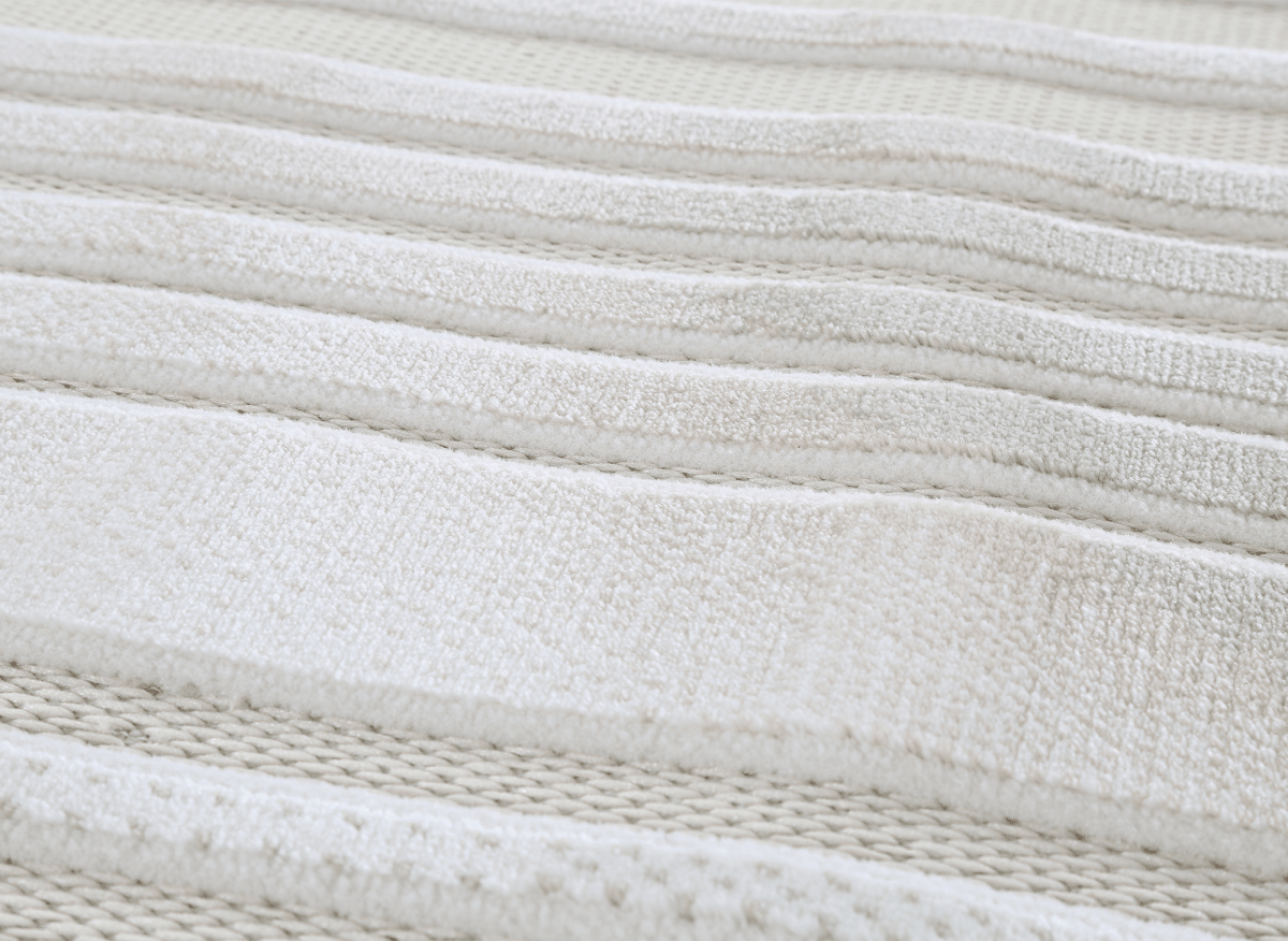 Tapis gris à motifs de lignes 160 x 230 cm PERTONA - DécoInParis