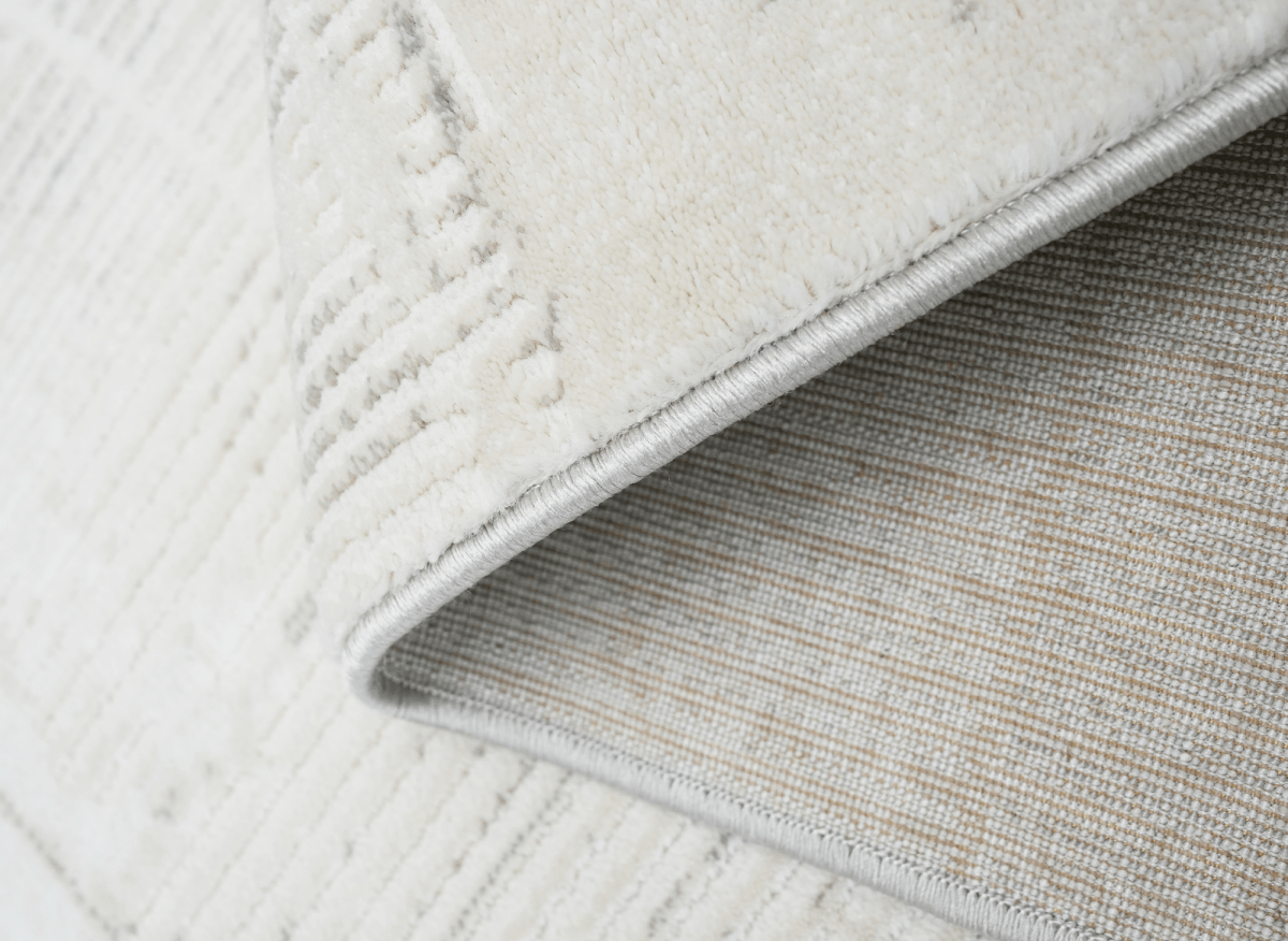Tapis gris à motifs géométriques 200 x 290 cm BALSA - DécoInParis