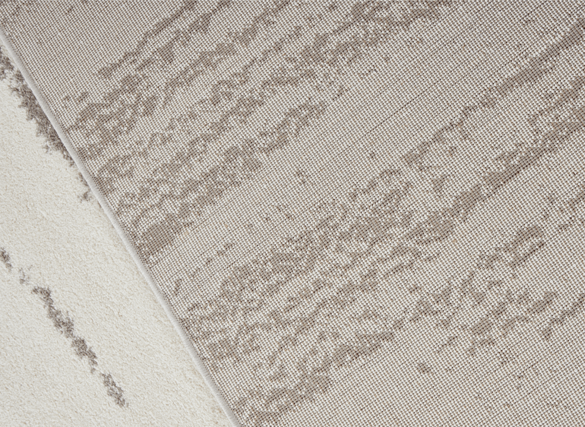Tapis strié beige et gris 160 x 230 cm NOEA - DécoInParis