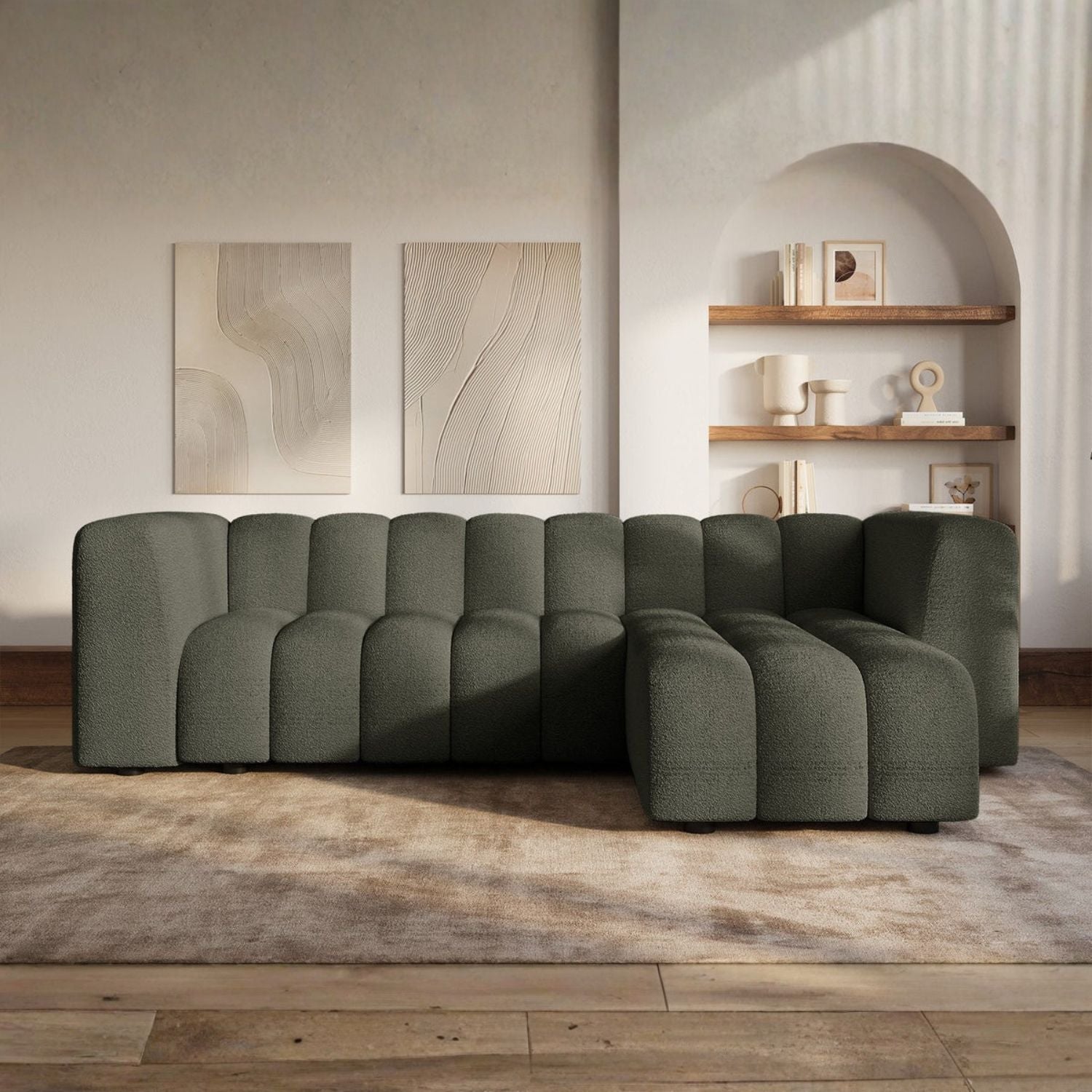 Canapés d'angle fixes