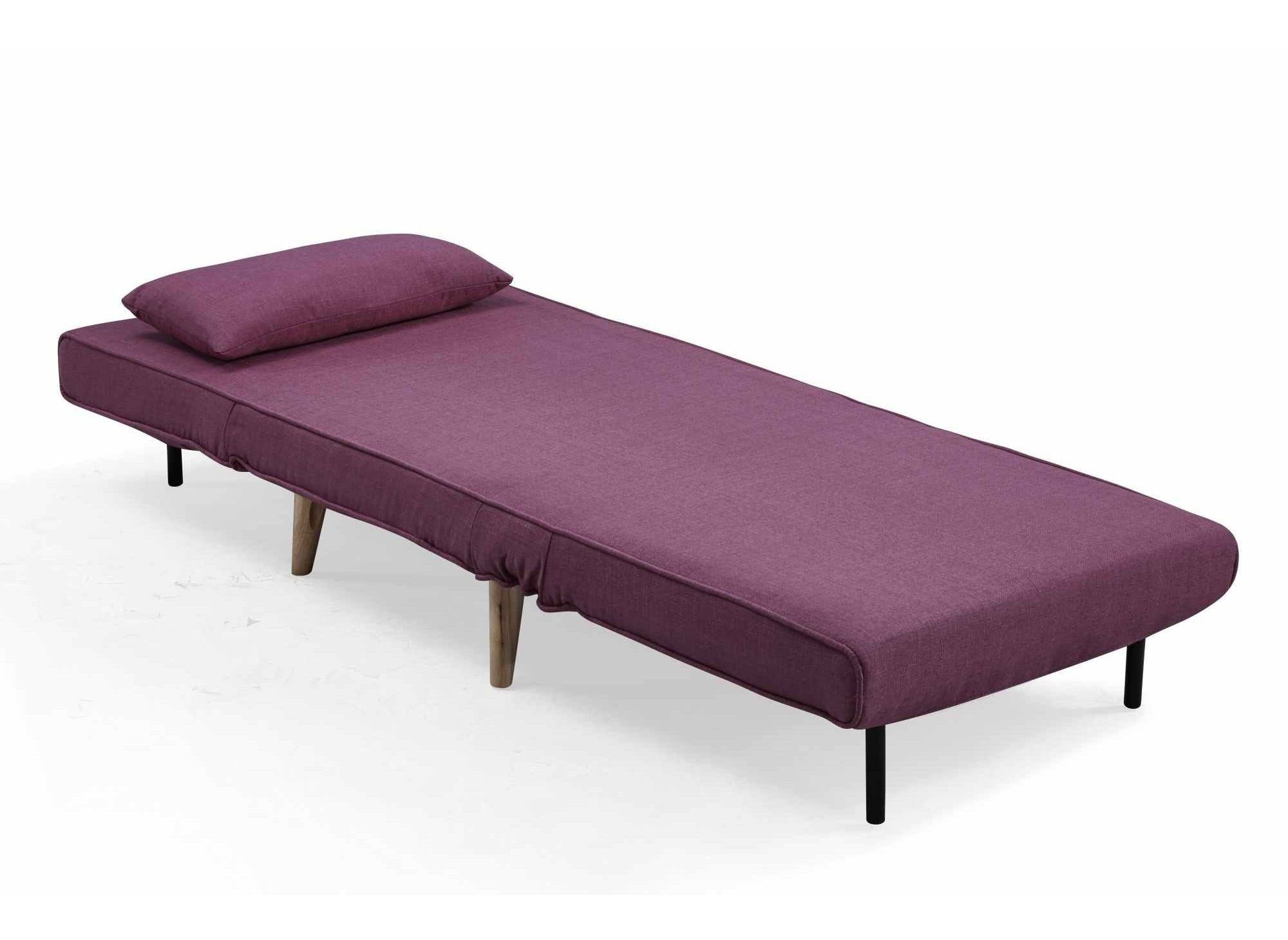 TONKA verwandelbarer Sessel aus violettem Stoff