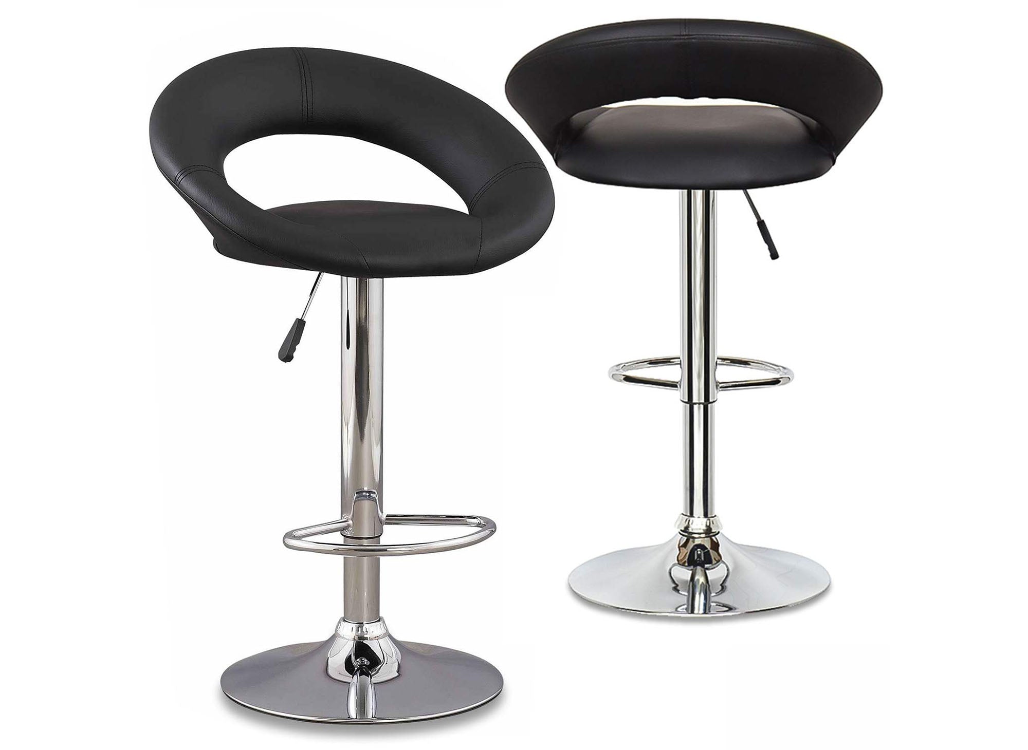 2er-Set schwarze JETI-Barhocker