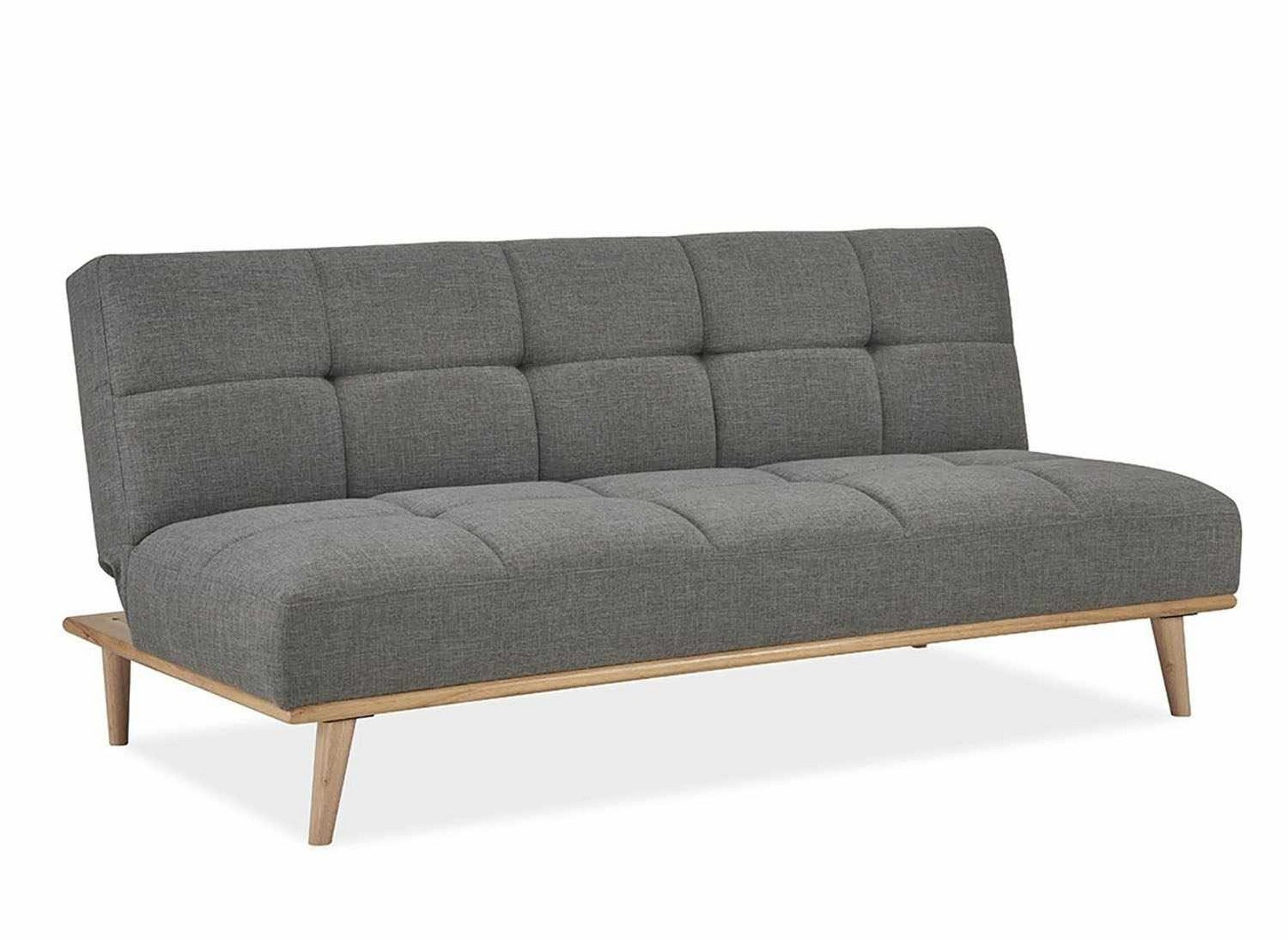 Skandinavisches 3-Sitzer-Schlafsofa JESSY, grau 