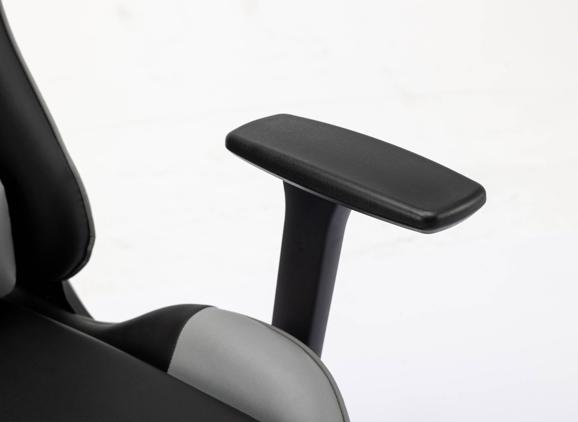 ELMAR Gaming-Stuhl aus schwarzem und grauem Kunstleder