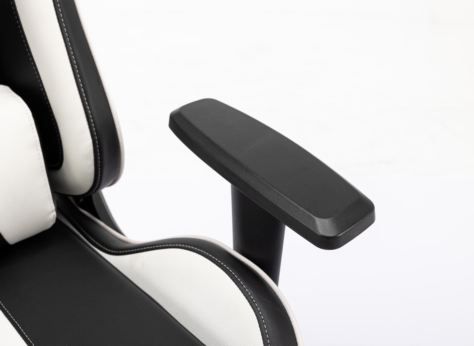 SOUL Gaming-Bürostuhl aus Kunstleder in Schwarz und Weiß