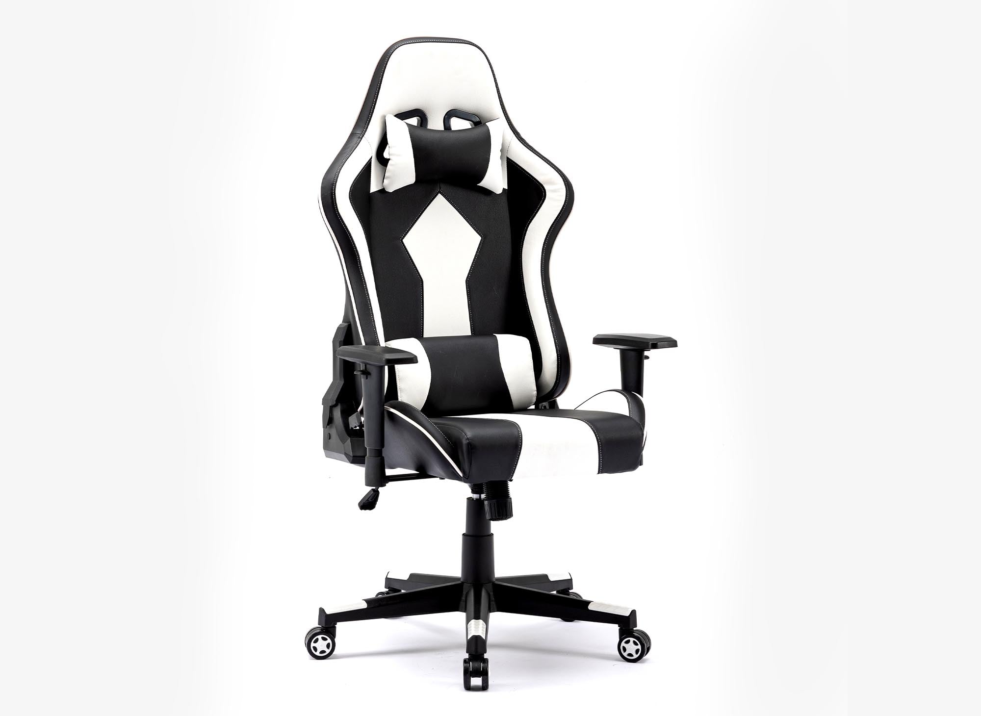 SOUL Gaming-Bürostuhl aus Kunstleder in Schwarz und Weiß