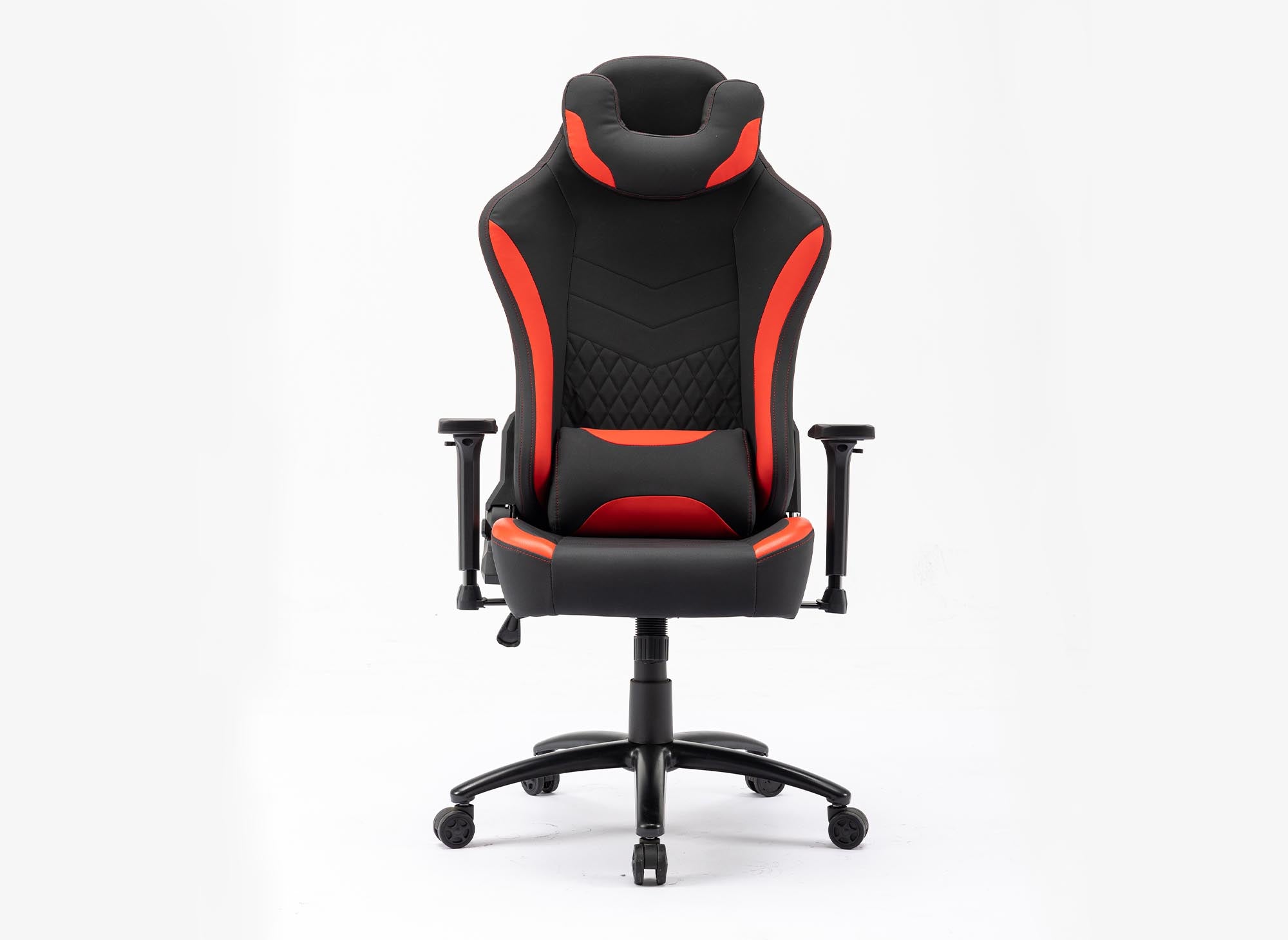 EVALD Gaming-Bürostuhl aus Kunstleder in Schwarz und Rot
