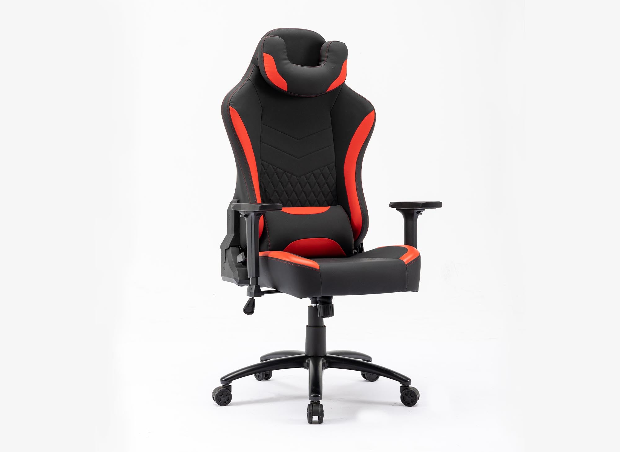 EVALD Gaming-Bürostuhl aus Kunstleder in Schwarz und Rot