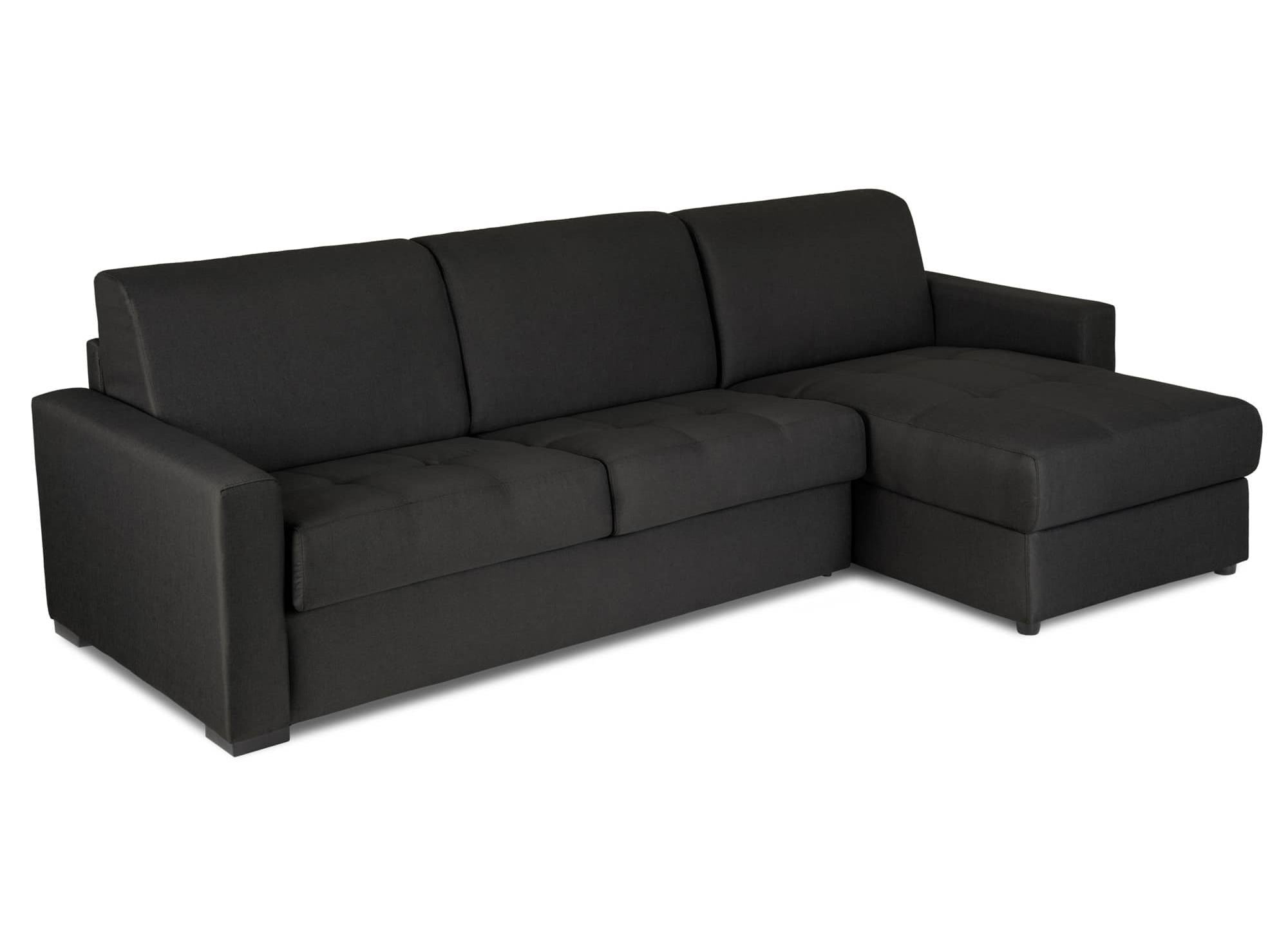 LOUNA Ecksofa mit Schlaffunktion und Express-Umbaumechanismus in Carbongrau
