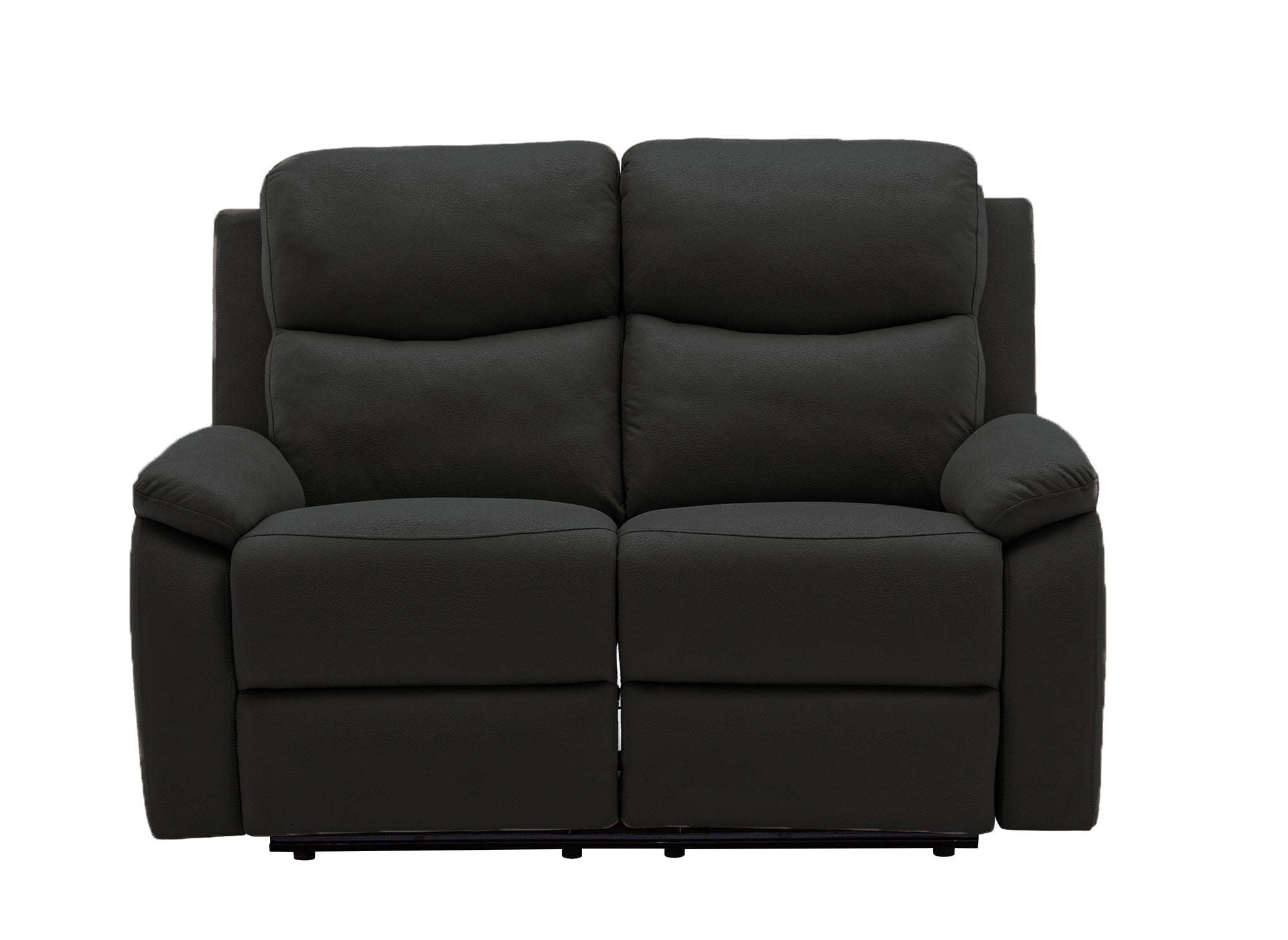 JACOB 2-Sitzer-Relaxsofa in schwarzem Kunstledereffekt