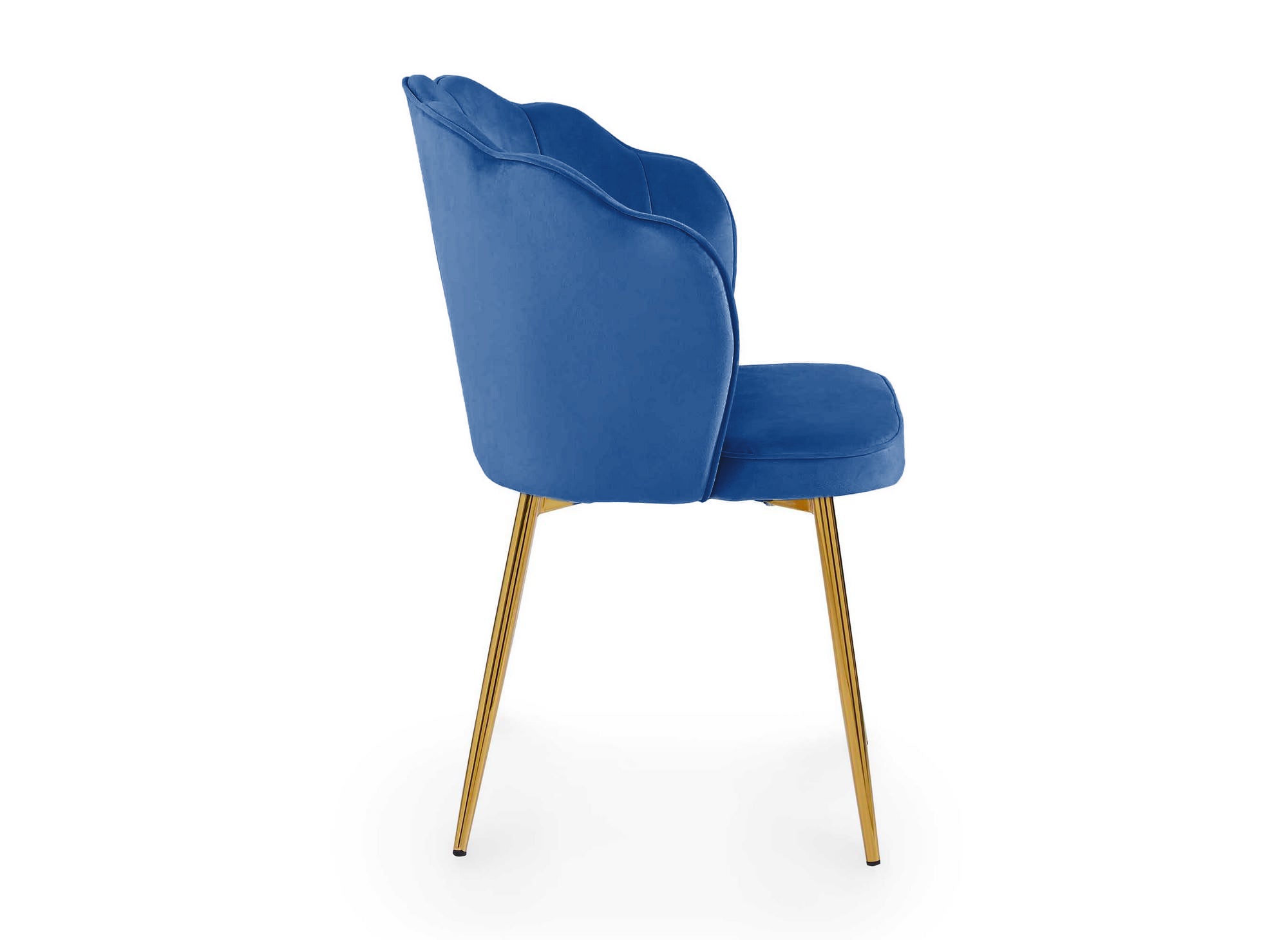 2er-Set Designerstühle aus blauem Samt GARANCE