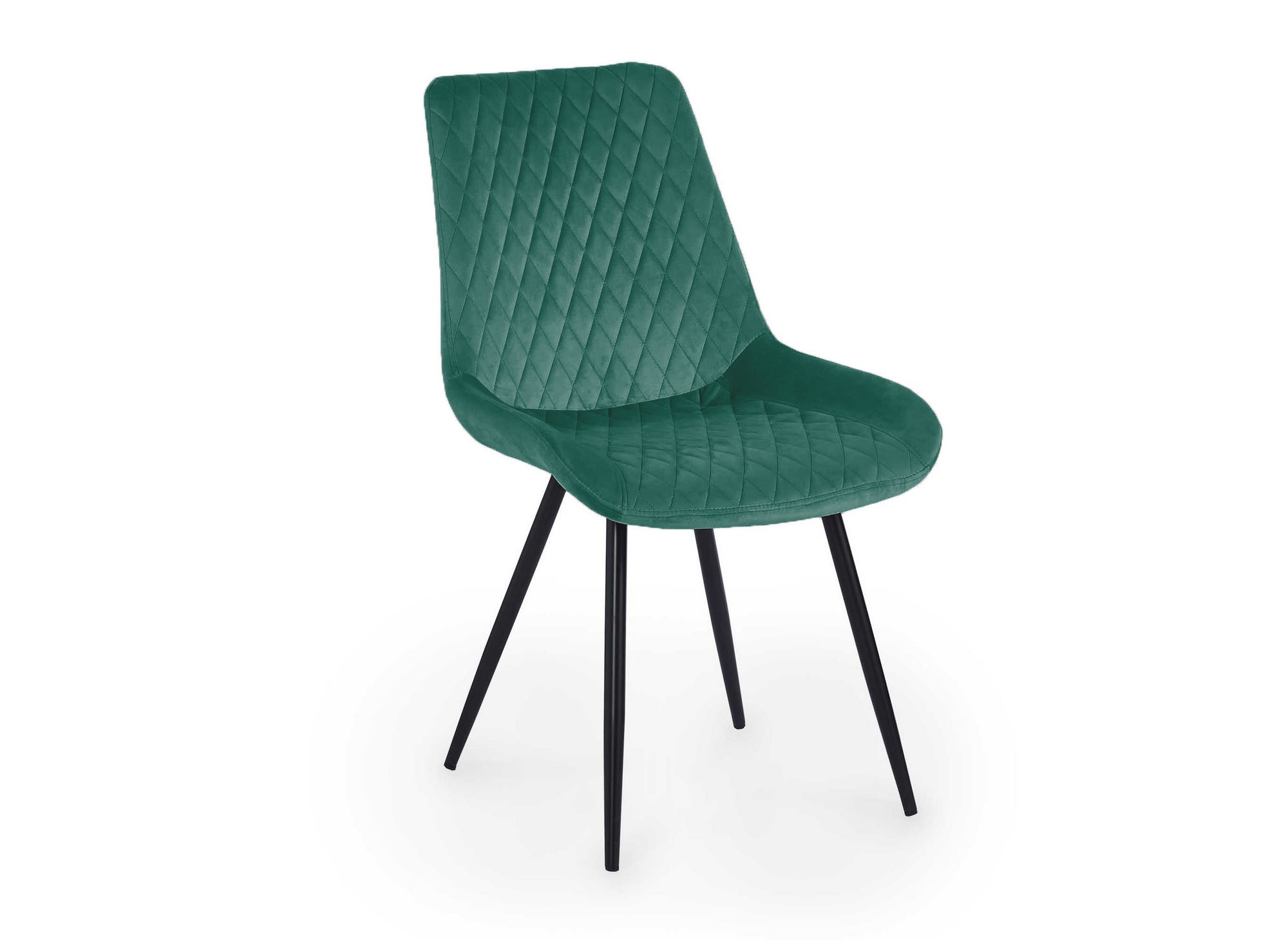 2er-Set YOLA Designer-Stühle aus grünem Samt