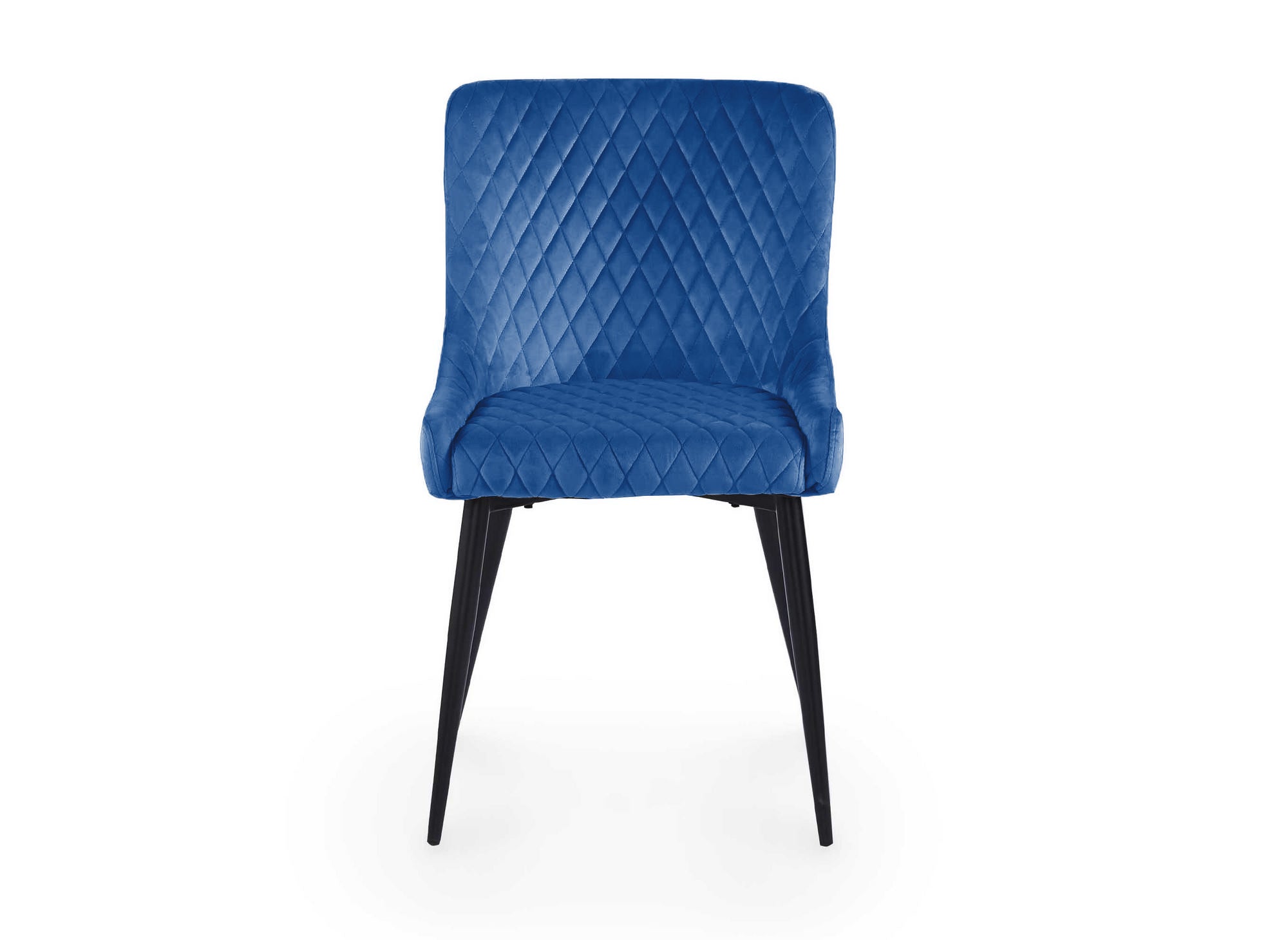 2er-Set Designer-Stühle aus blauem Samt JENNY