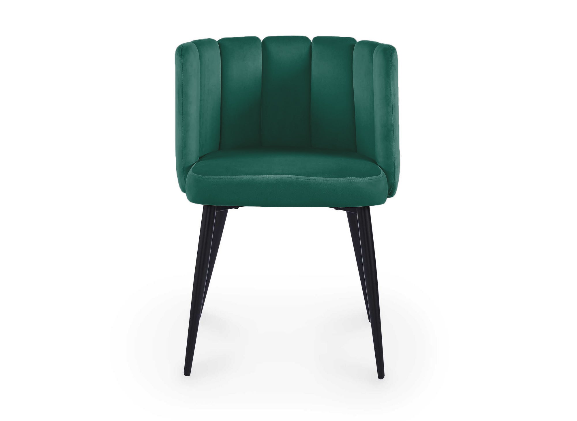 2er-Set DEBBY Designer-Stühle aus grünem Samt
