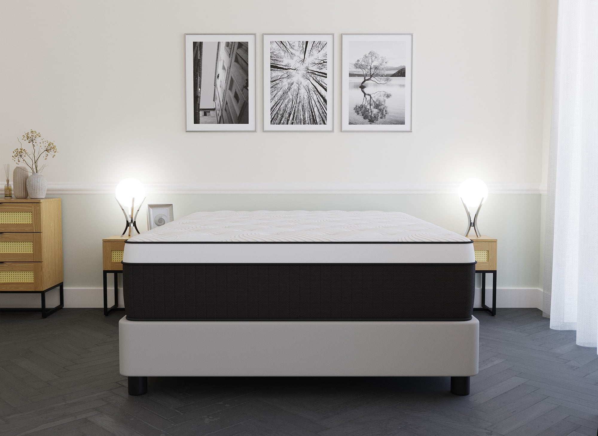 Hybrid-Memoryschaum-Matratze 140 x 190 cm, Dicke 37 cm - KISSEN