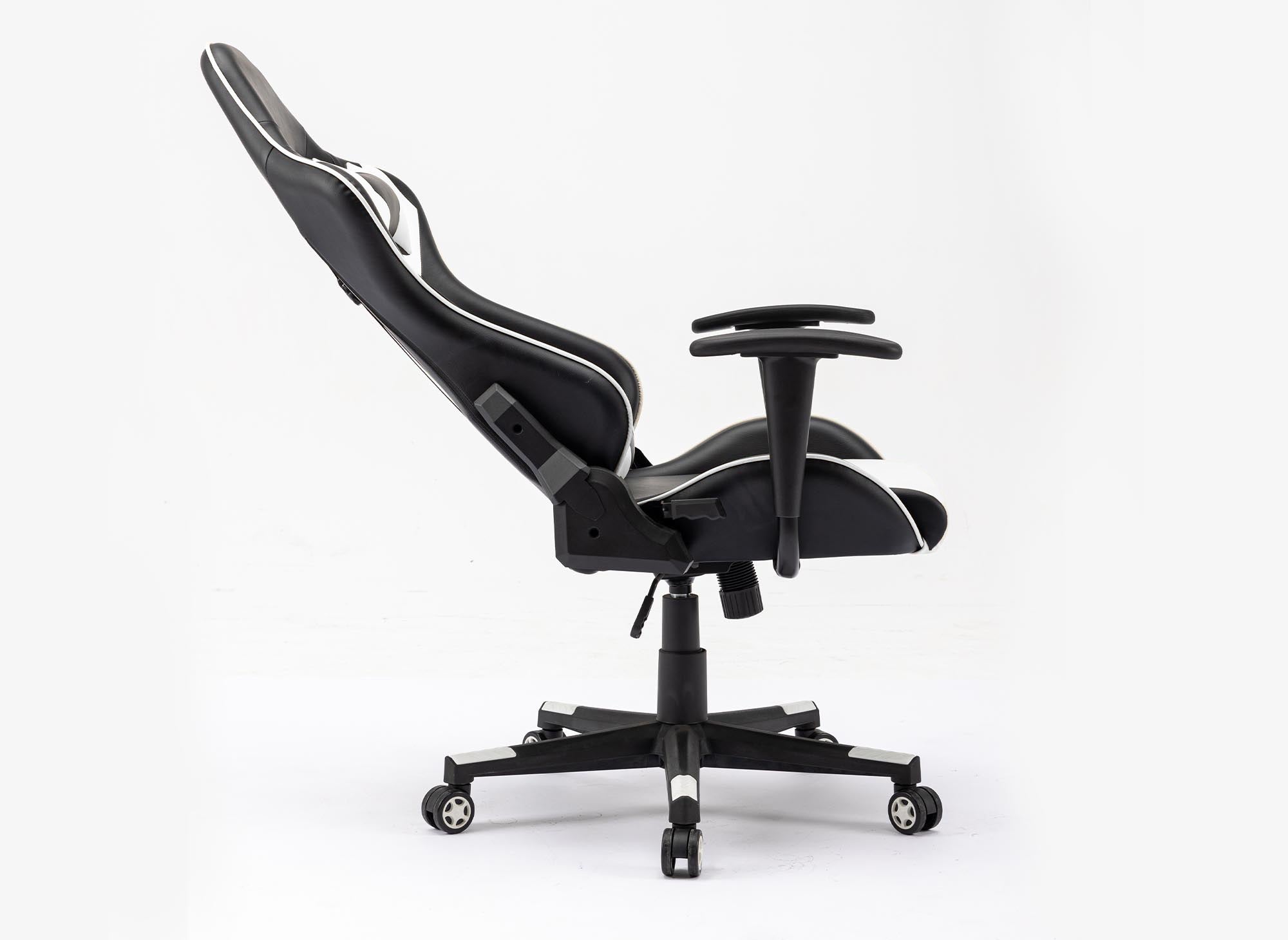LYHAM Gaming-Stuhl aus Kunstleder in Schwarz und Weiß