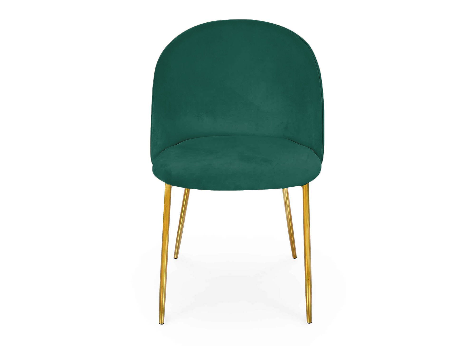 2er-Set Designerstühle aus grünem Samt ARABEL