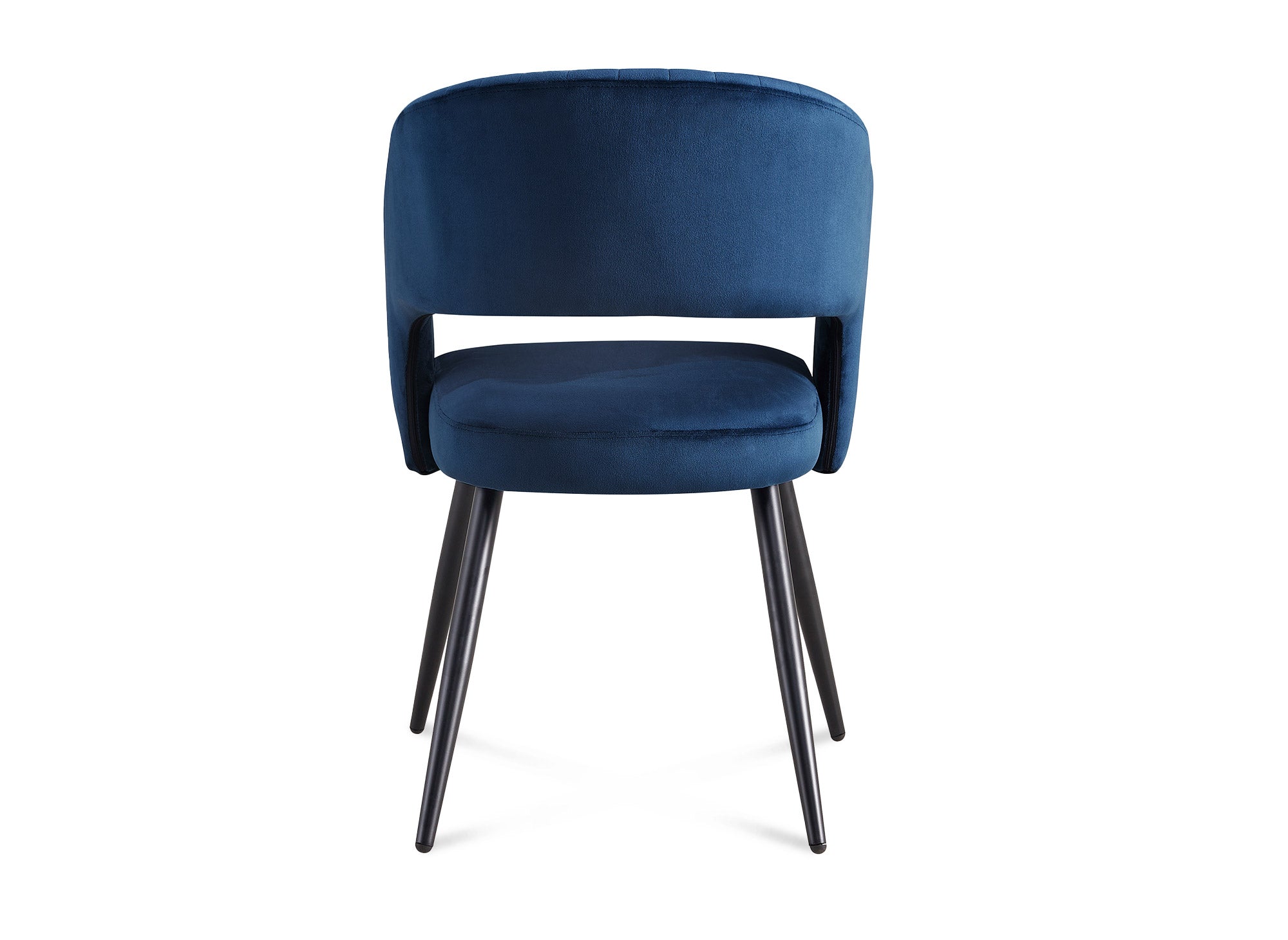 2er-Set GLORIA Designer-Stühle aus blauem Samt