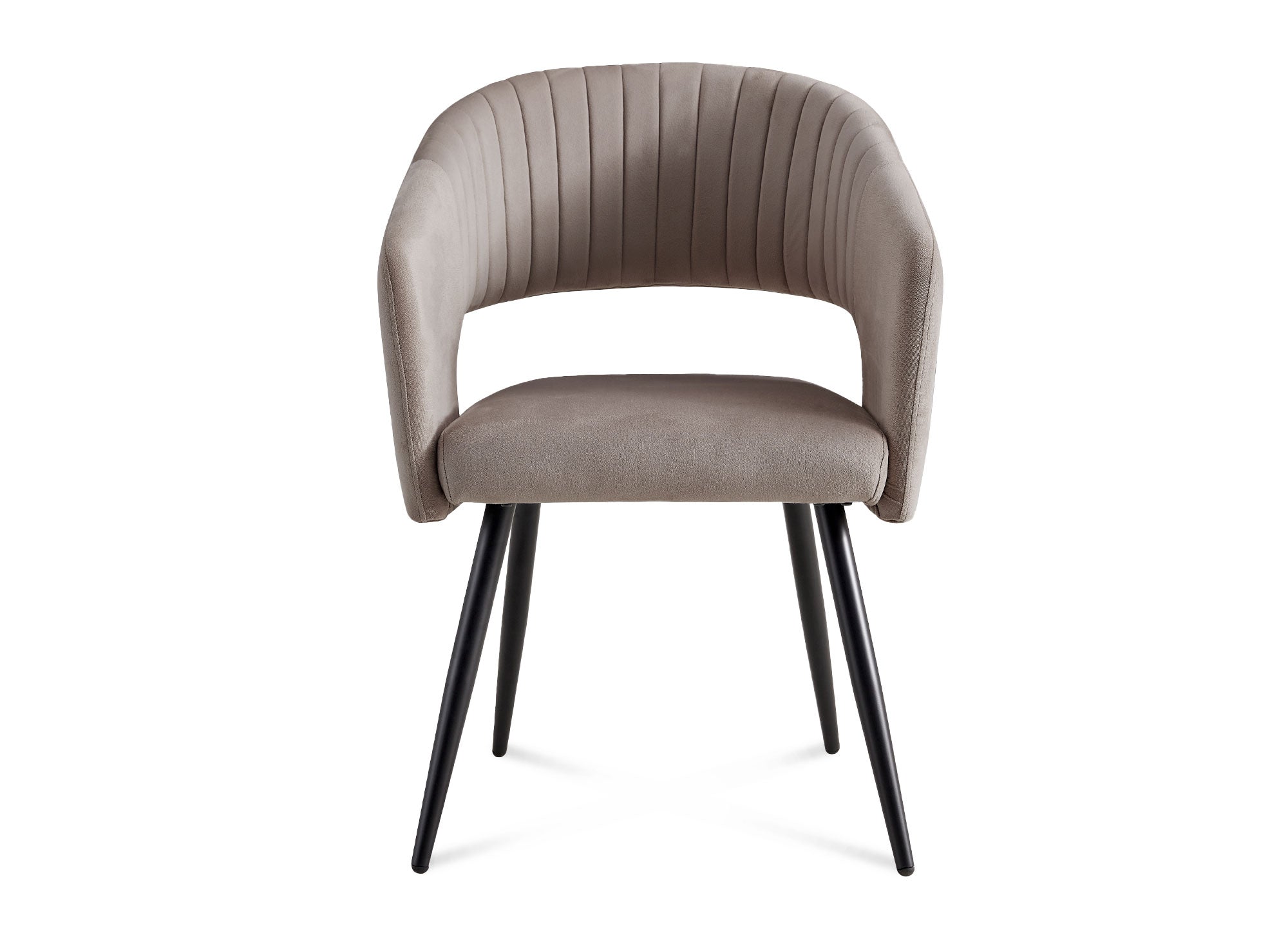 2er-Set GLORIA Designer-Stühle in beigem Samt