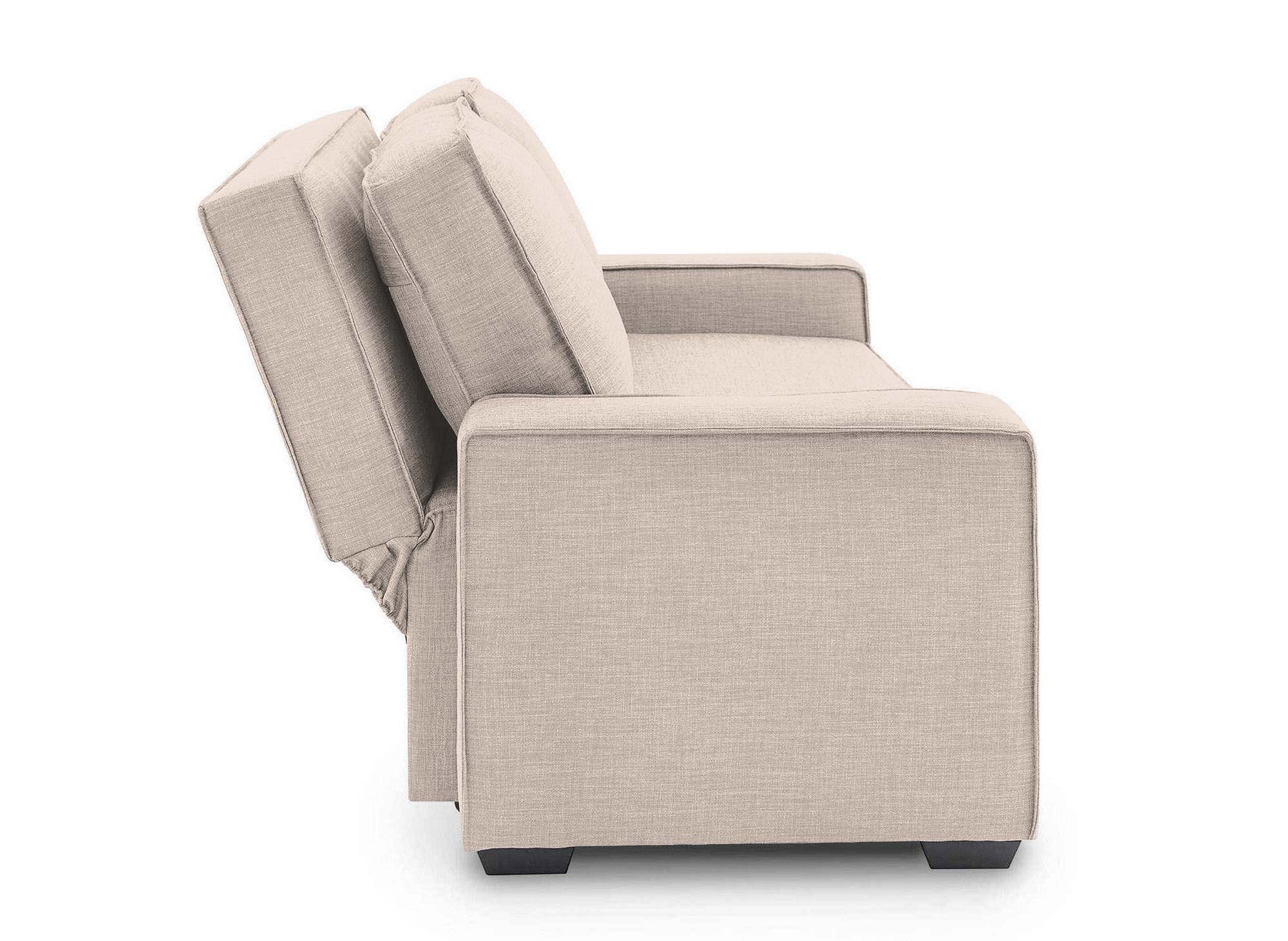 JAMES 3-Sitzer-Schlafsofa aus beigem Stoff