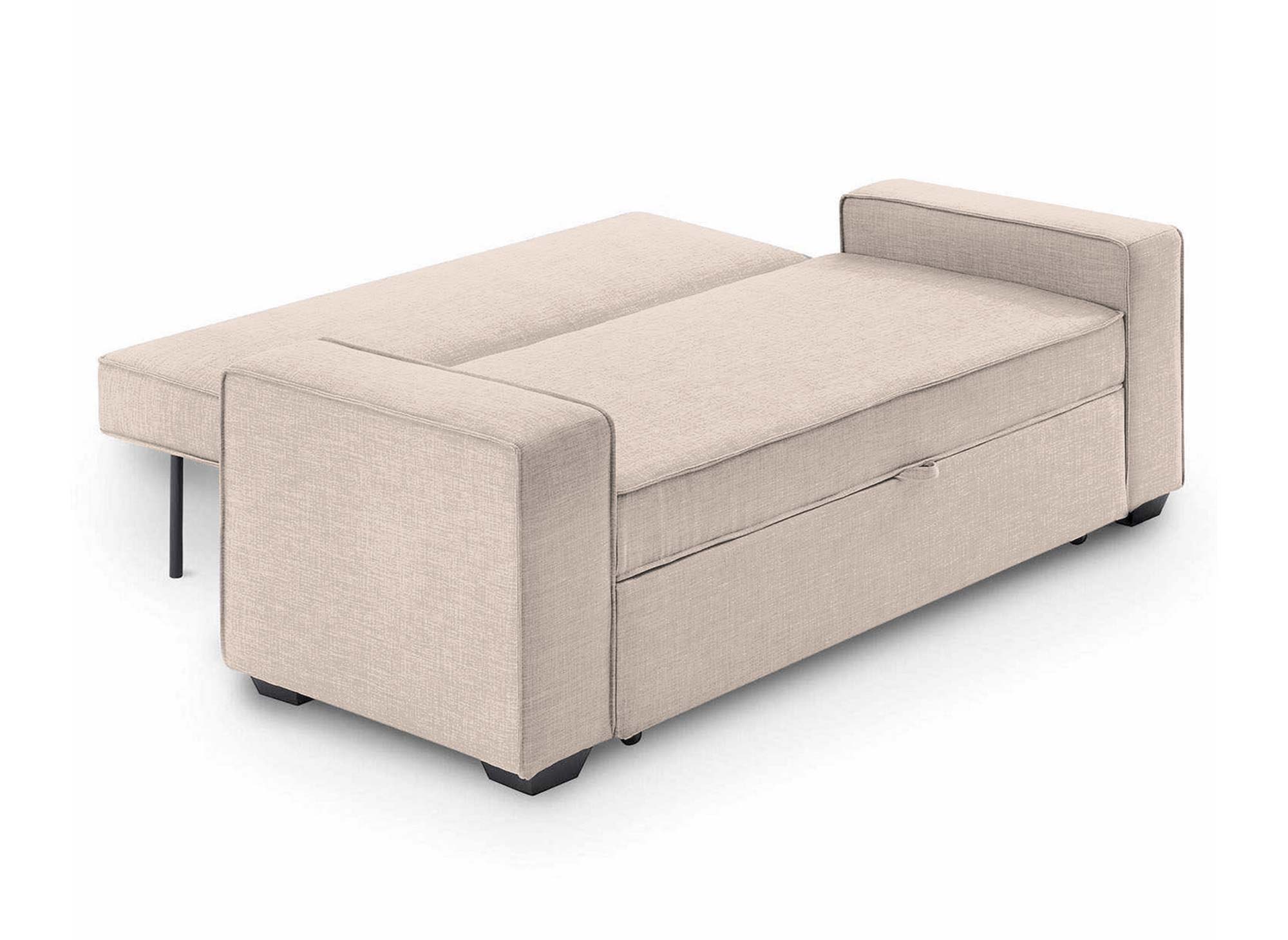 JAMES 3-Sitzer-Schlafsofa aus beigem Stoff