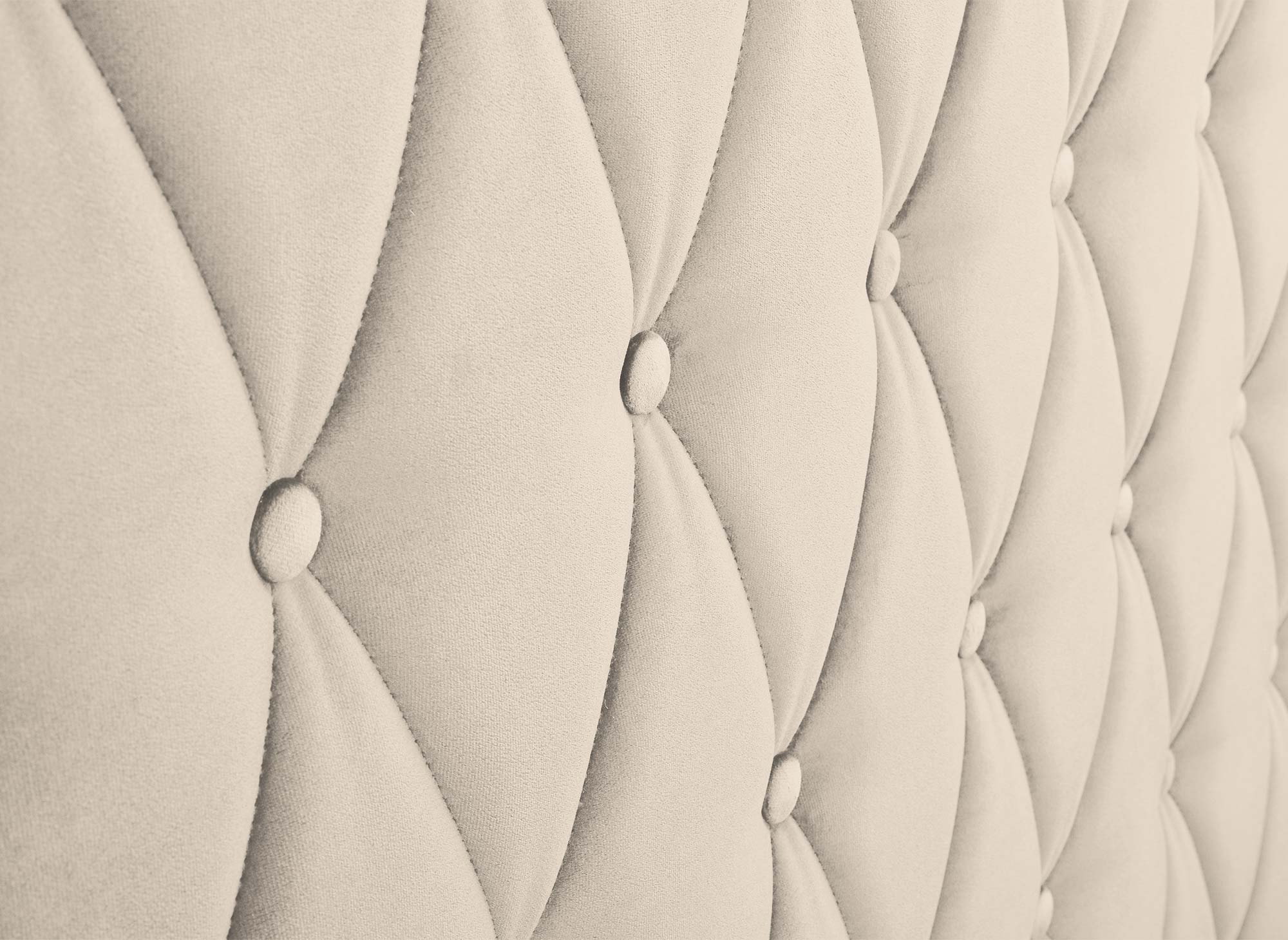 PERLA beiges Samtbett mit Stauraum 160X200 cm